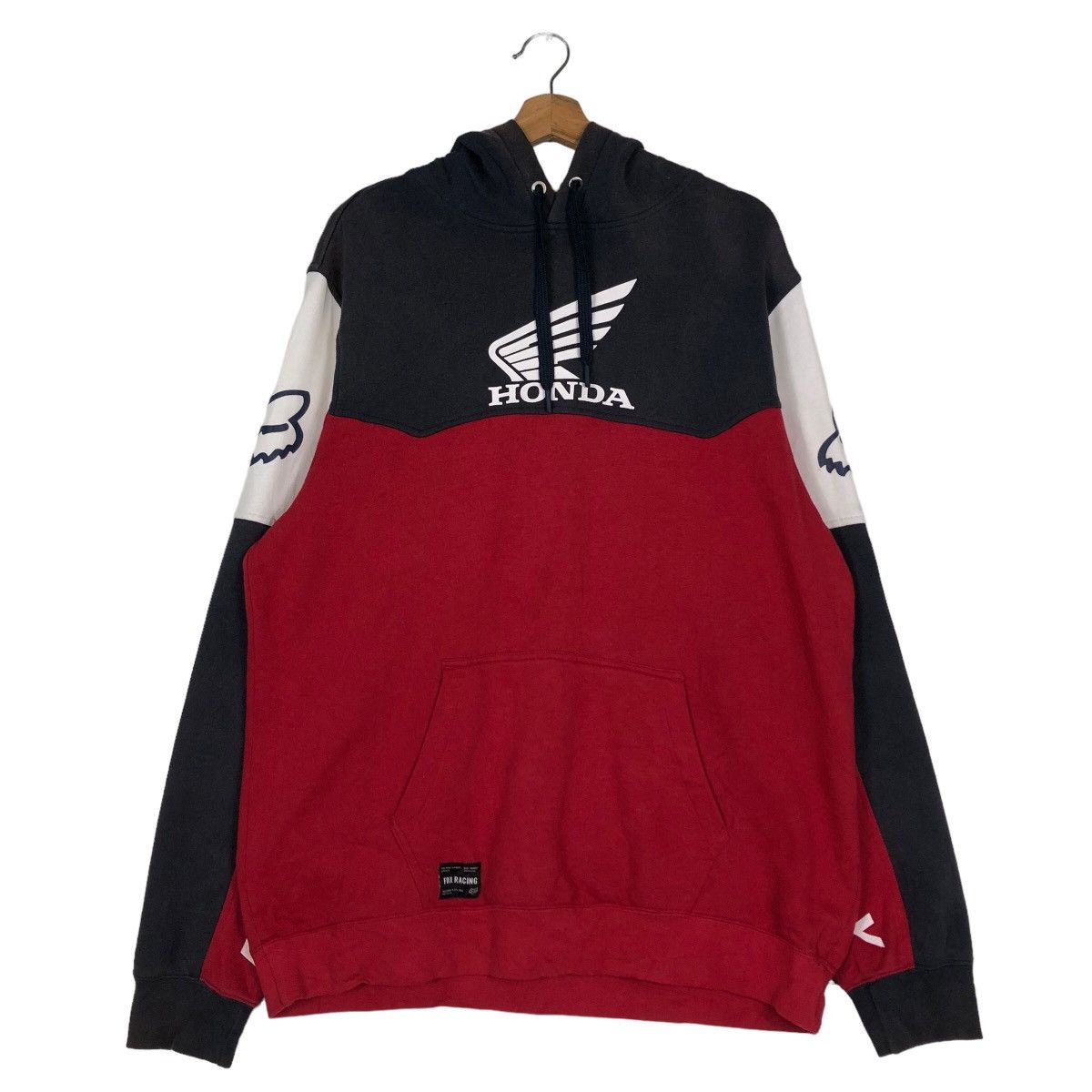 Japanese Brand 🔥VINTAGE FOX RACING HONDA HOODIE BIG LOGO ANORAK Size US L / EU 52-54 / 3 - 8 Thumbnail