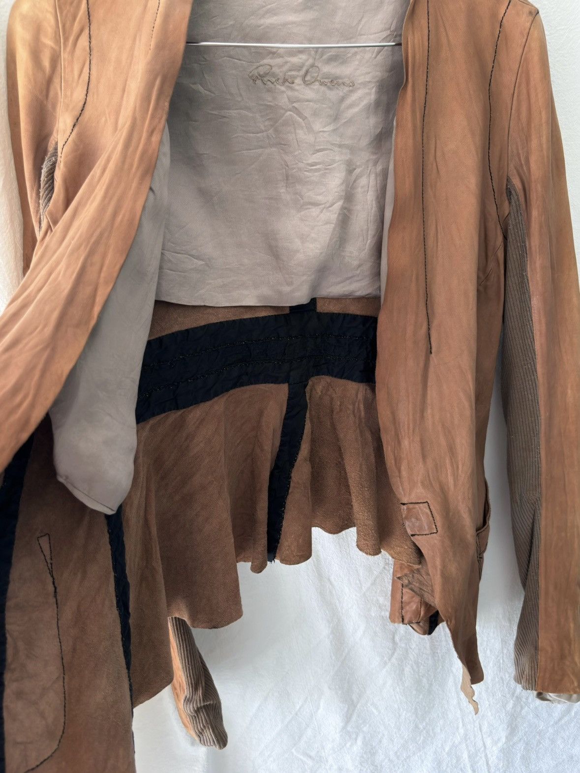 Rick Owens Rick Owens Dust leather Jacket 90s Size US XXS / EU 40 - 5 Thumbnail