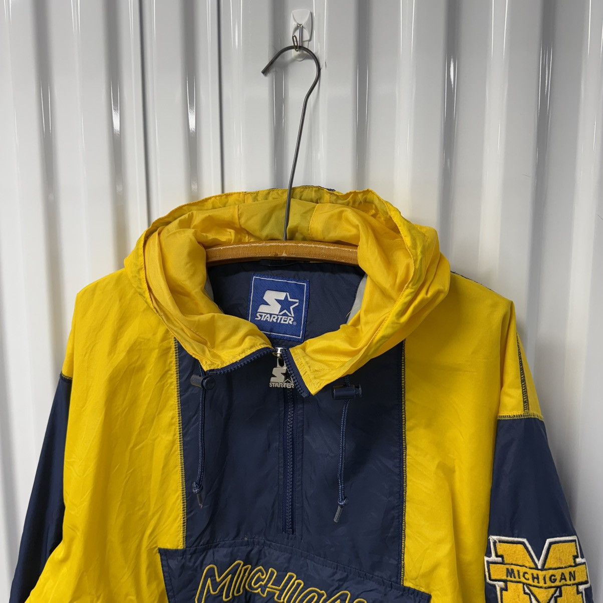 NCAA × Starter × Vintage Vintage 90’s Michigan Wolverine Starter Jacket Size US L / EU 52-54 / 3 - 2 Thumbnail