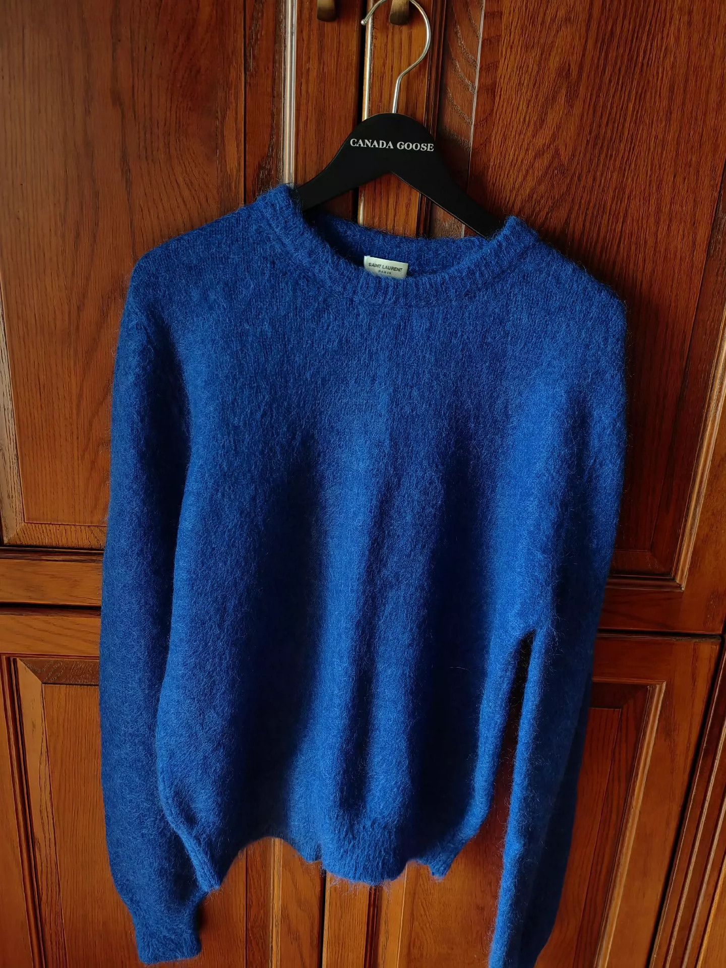 Saint Laurent Paris Saint Laurent Paris Blue mohair sweater -2507 Size US L / EU 52-54 / 3 - 1 Thumbnail