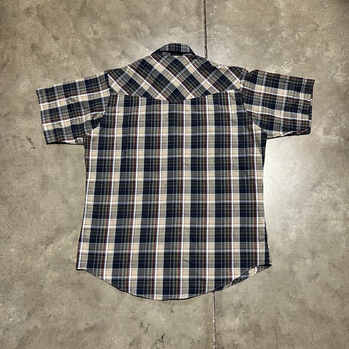 Wrangler Vintage 90s Ely Cattleman Pearl Snap Shirt Short Sleeve Size US L / EU 52-54 / 3 - 5 Thumbnail