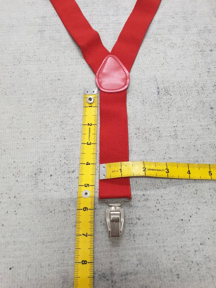 PPFM Punk rock Skin head style Red Colour Suspender Size ONE SIZE - 4 Thumbnail