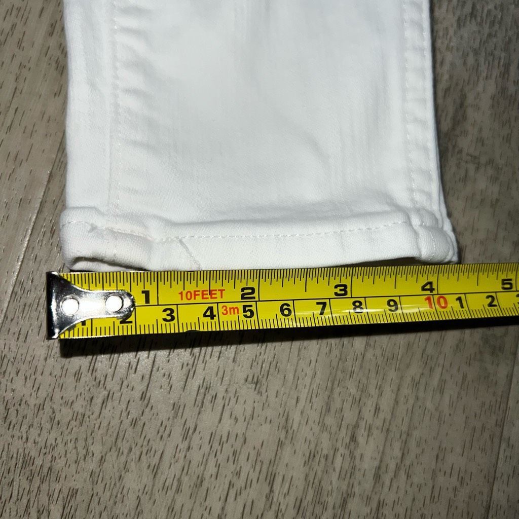 Madewell Madewell 10” High Rise Skinny Jeans in Pure White, Fitted Stretch Women’s 23 Size 25" / US 0 / IT 36 - 9 Thumbnail