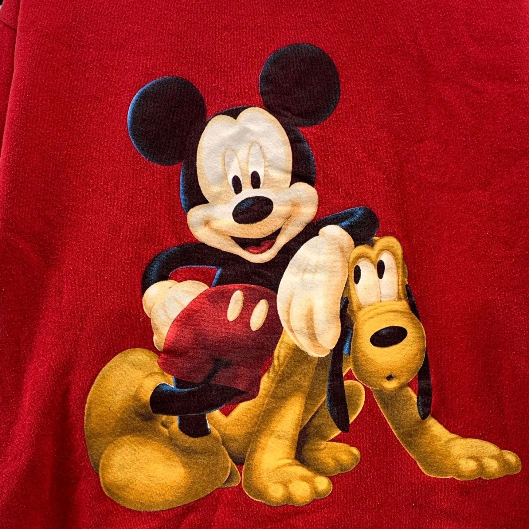 Disney VINTAGE Disney Mickey Sweatshirt Unisex Adults S Red Crewneck 90s Mickey Mouse Palooza? Size US S / EU 44-46 / 1 - 6 Thumbnail