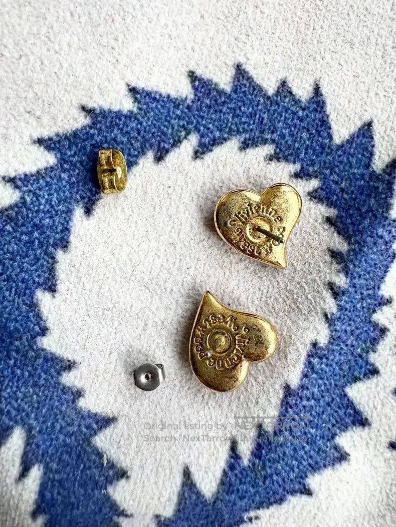 Vivienne Westwood Vivienne Westwood Red Enamel Heart Earrings. Size ONE SIZE - 3 Thumbnail