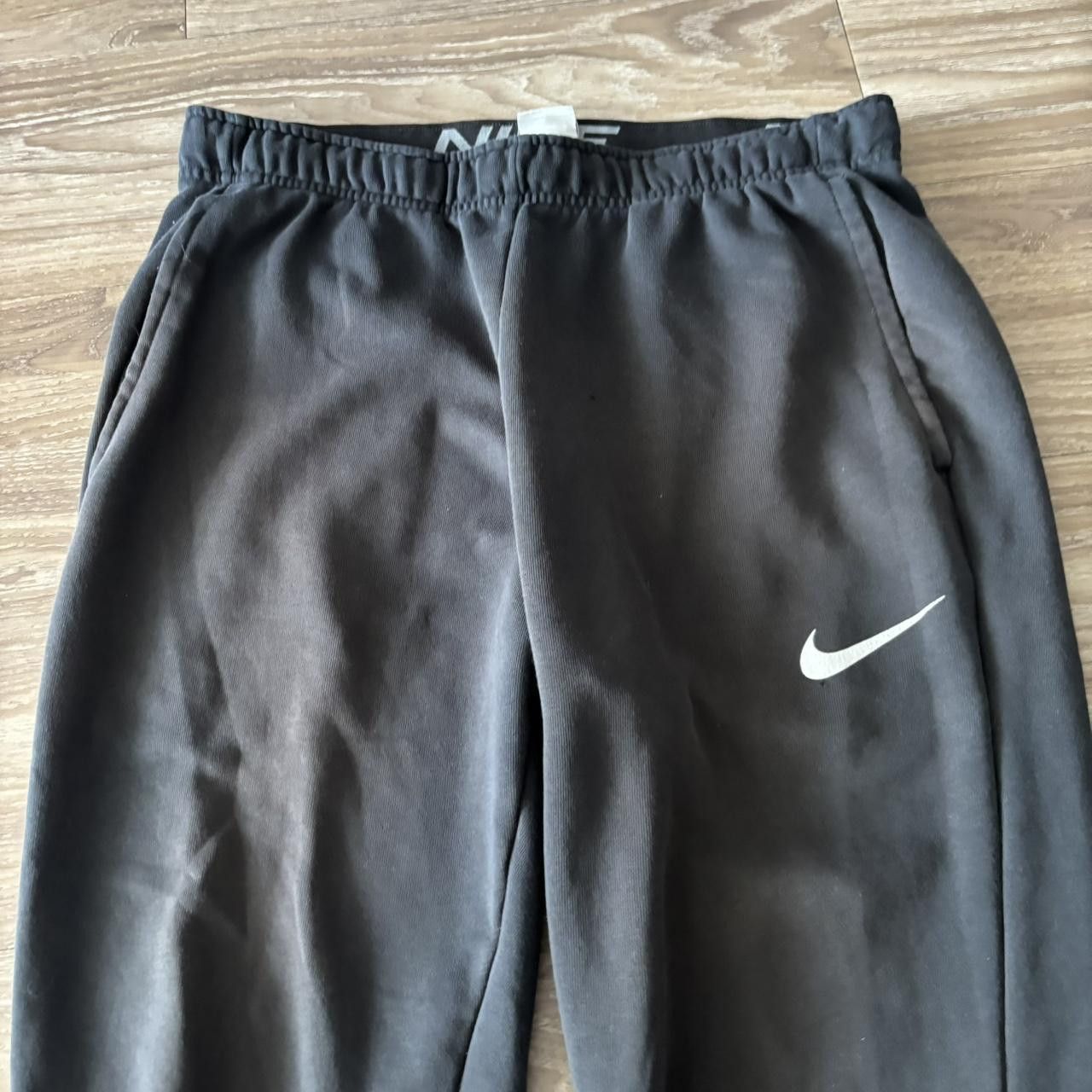 Nike Crazy Vintage Y2K/2000s Faded Black Nike Swoosh Essential Sweatpants! Fits M Size US 34 / EU 50 - 3 Thumbnail
