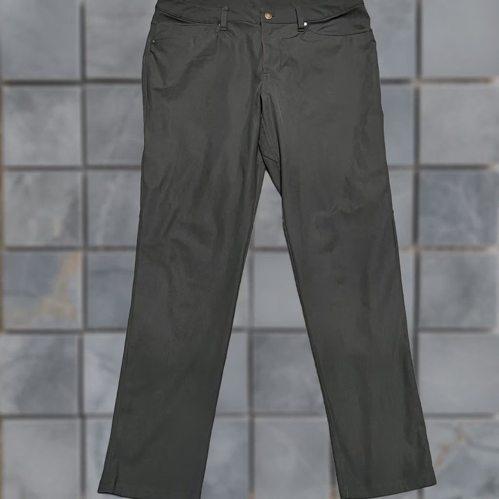 Lululemon Lululemon ABC Slim Fit Pant Mens 34 Warpstreme Gray Ankle 30in Inseam M5972s Gray Mens Size US 34 / EU 50 - 1 Thumbnail