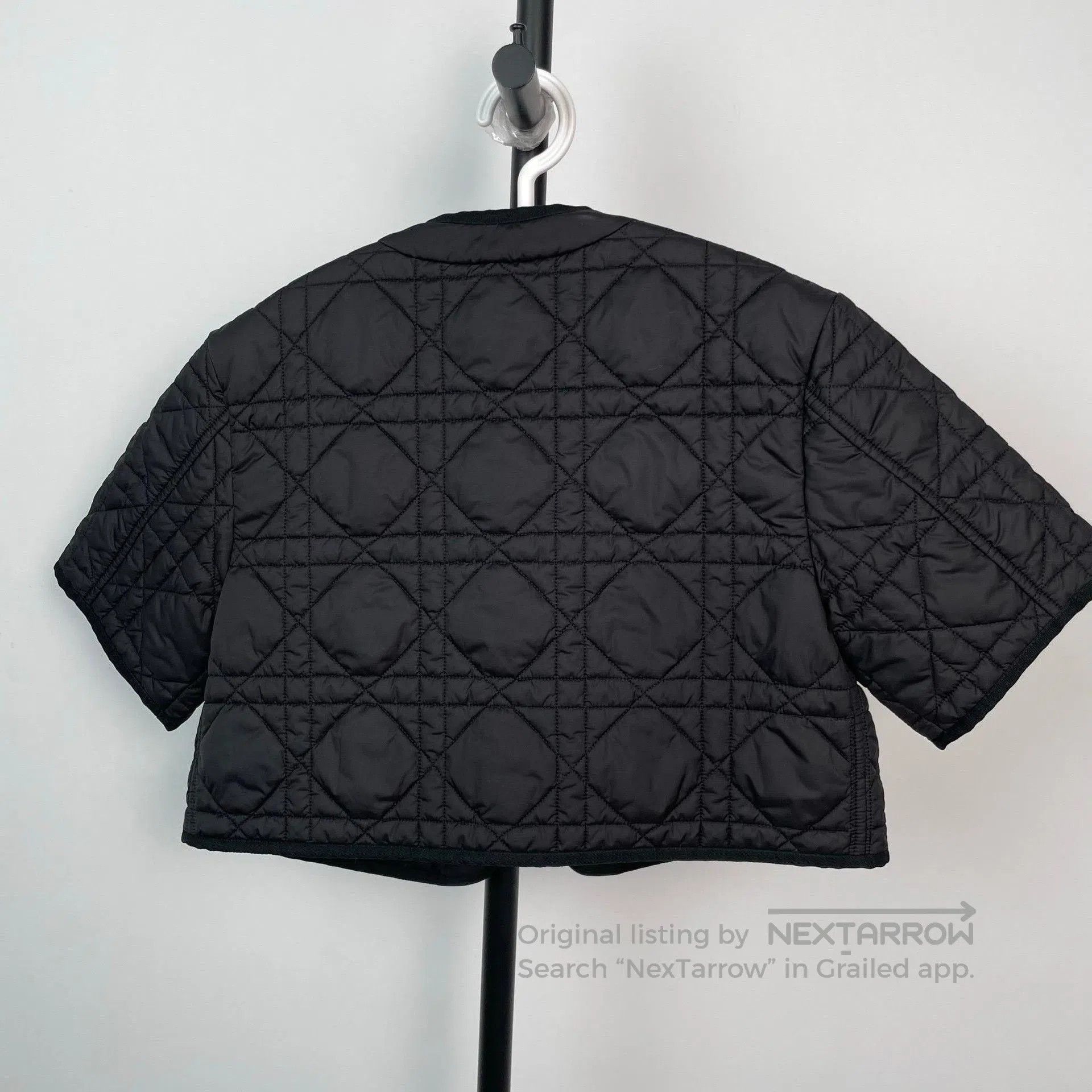 Dior Dior Black Short Quilted Diamond Jacket. Size XXS / US 00 / IT 34 - 2 Thumbnail