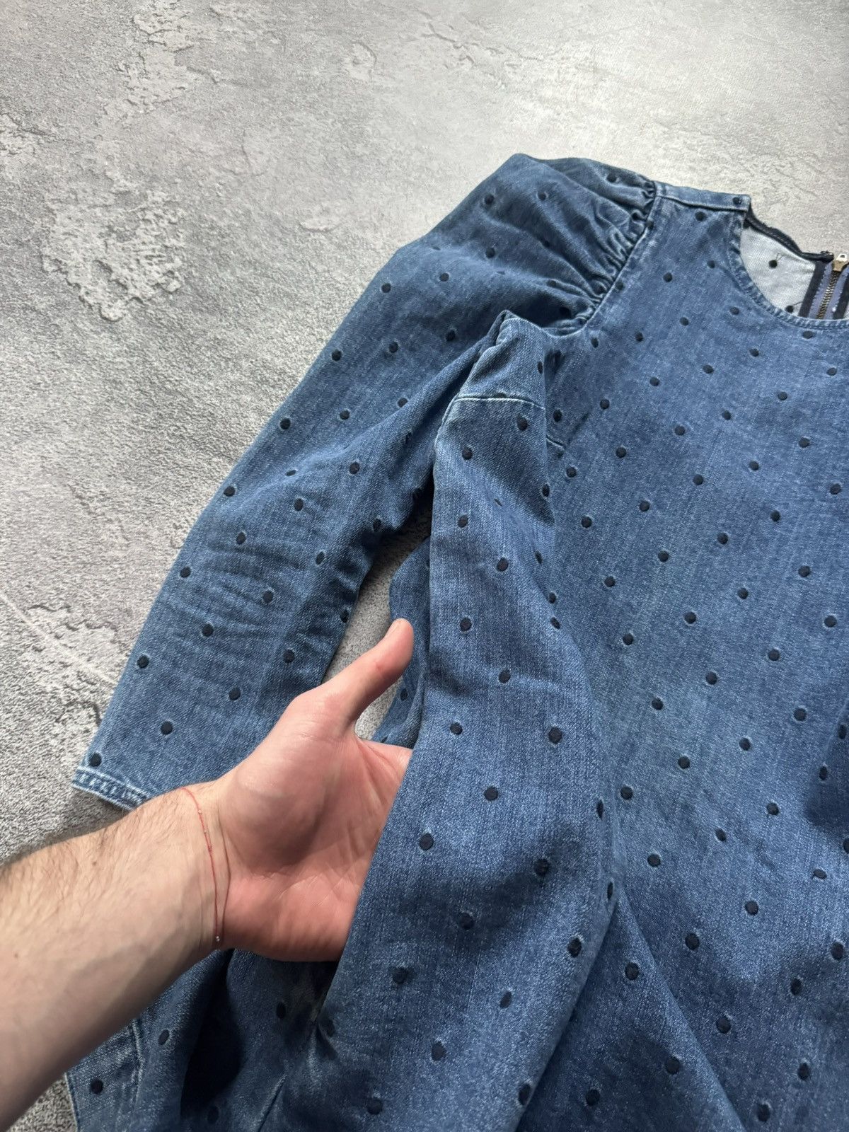 Ulla Johnson Ulla Johnson Lyna 0size denim dotted dress 👗 blue Size XS / US 0-2 / IT 36-38 - 7 Thumbnail