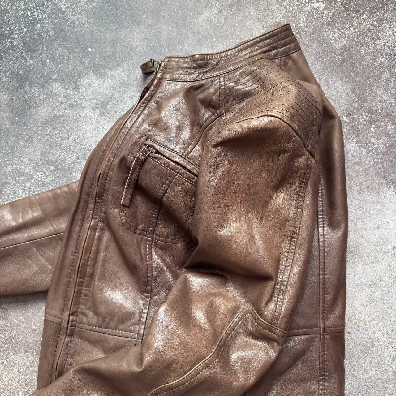Hysteric Glamour × Japanese Brand Amazing Vintage Moto Biker Brown Leather Jacket Size M / US 6-8 / IT 42-44 - 12 Thumbnail