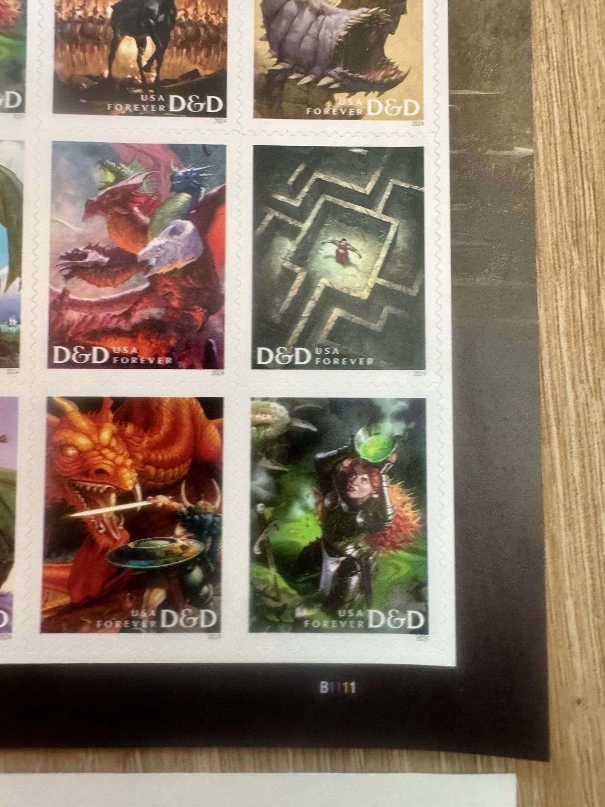 Brain Dead Dungeons & Dragons 2x Collectors Sheets of Stamps (2023) Size ONE SIZE - 10 Thumbnail