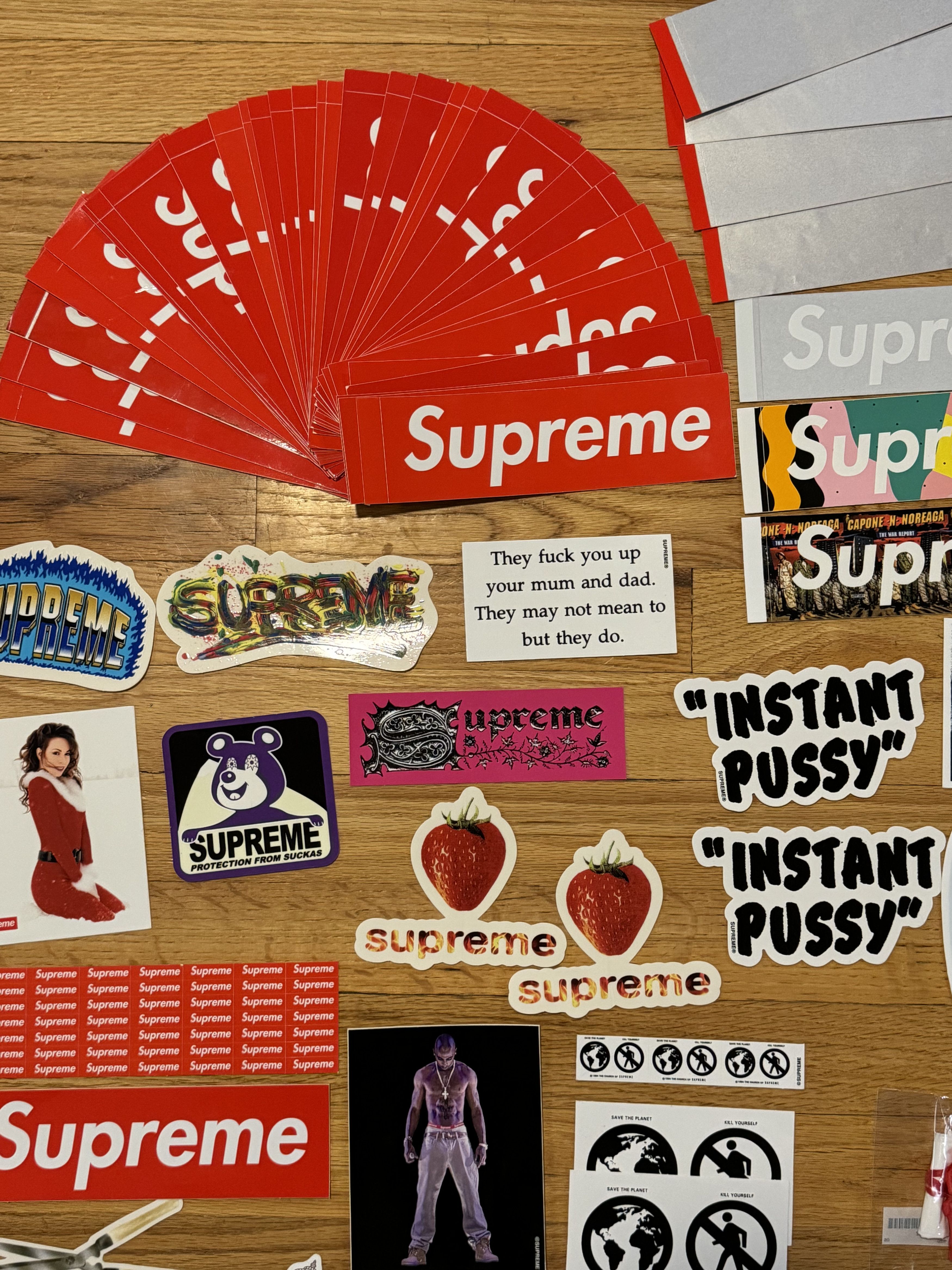 Supreme Vintage Supreme Sticker Collection – 42+ Box Logos + Rares Size ONE SIZE - 6 Thumbnail