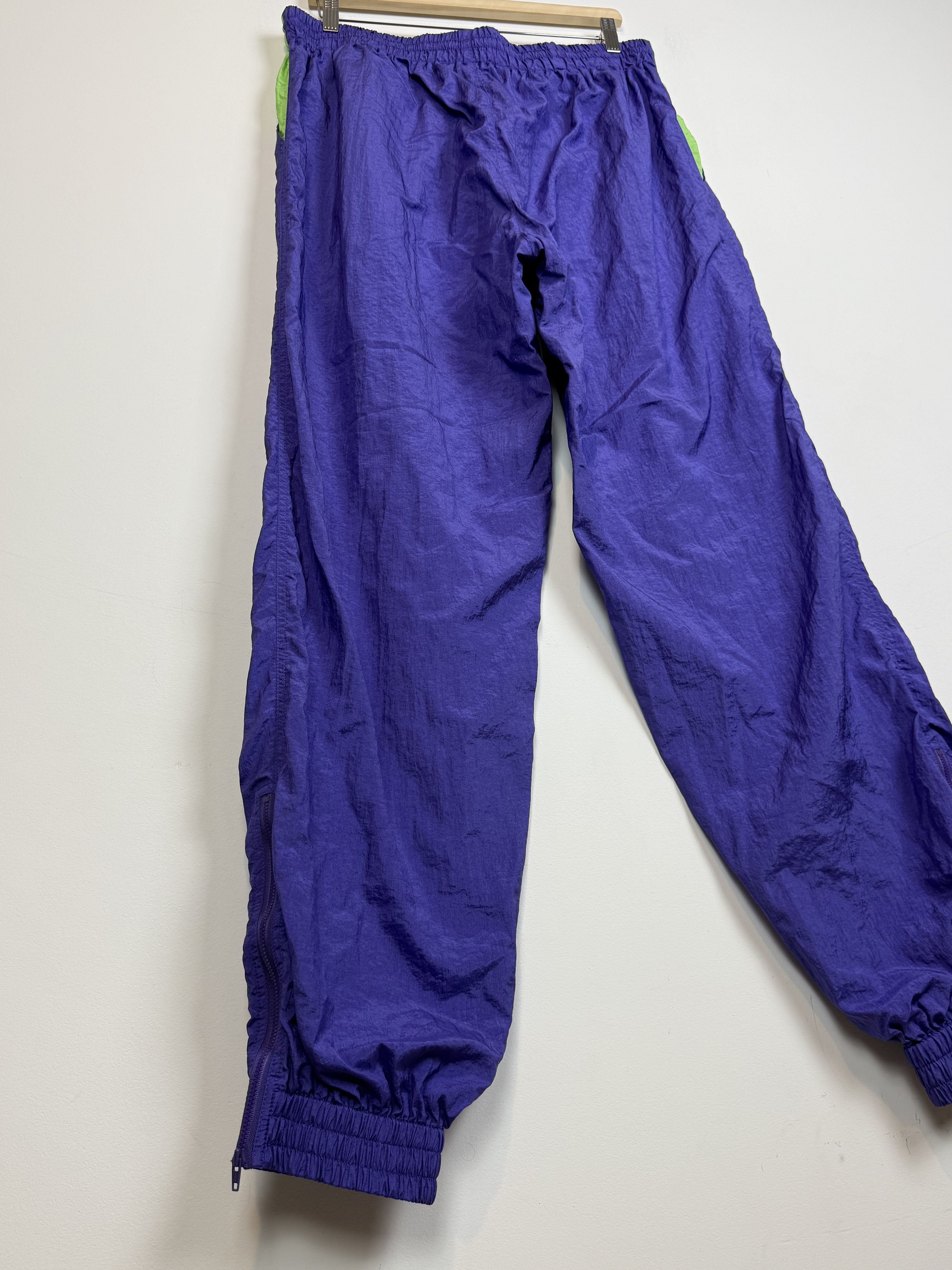 Puma Vintage 80s Puma Windbreaker Tracksuit Purple Green Actual L Size US L / EU 52-54 / 3 - 15 Thumbnail