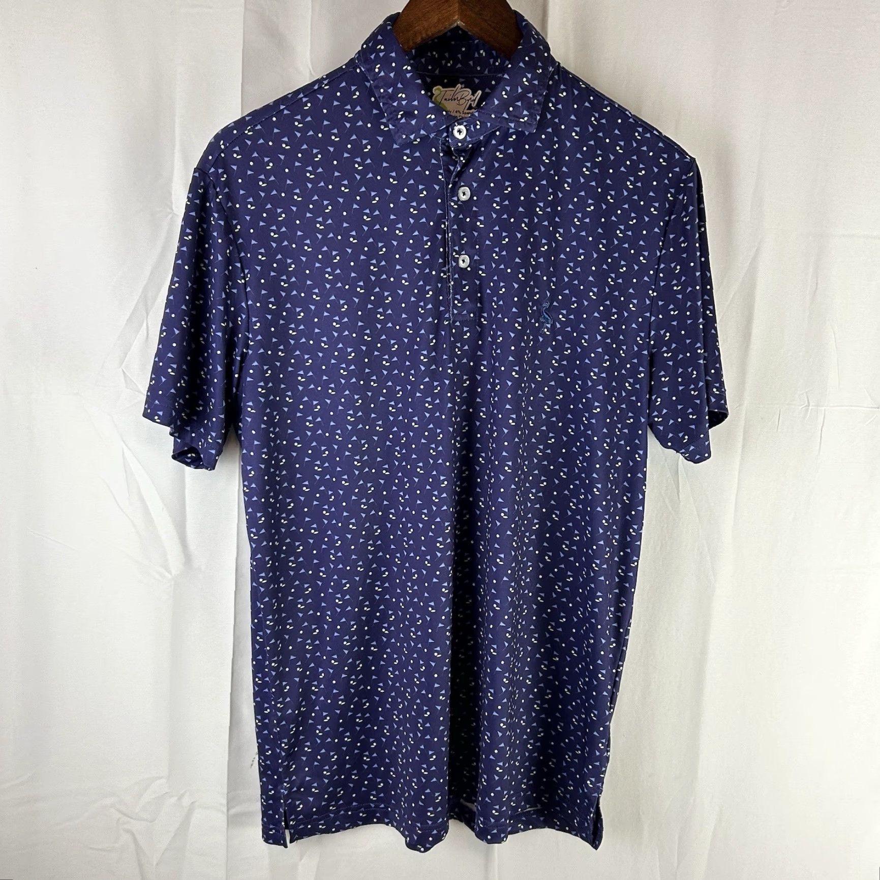 Tailorbyrd TAILORBYRD Golf Polo Shirt Men Medium Short Sleeve Purple All Over Print Polo Size US M / EU 48-50 / 2 - 2 Thumbnail