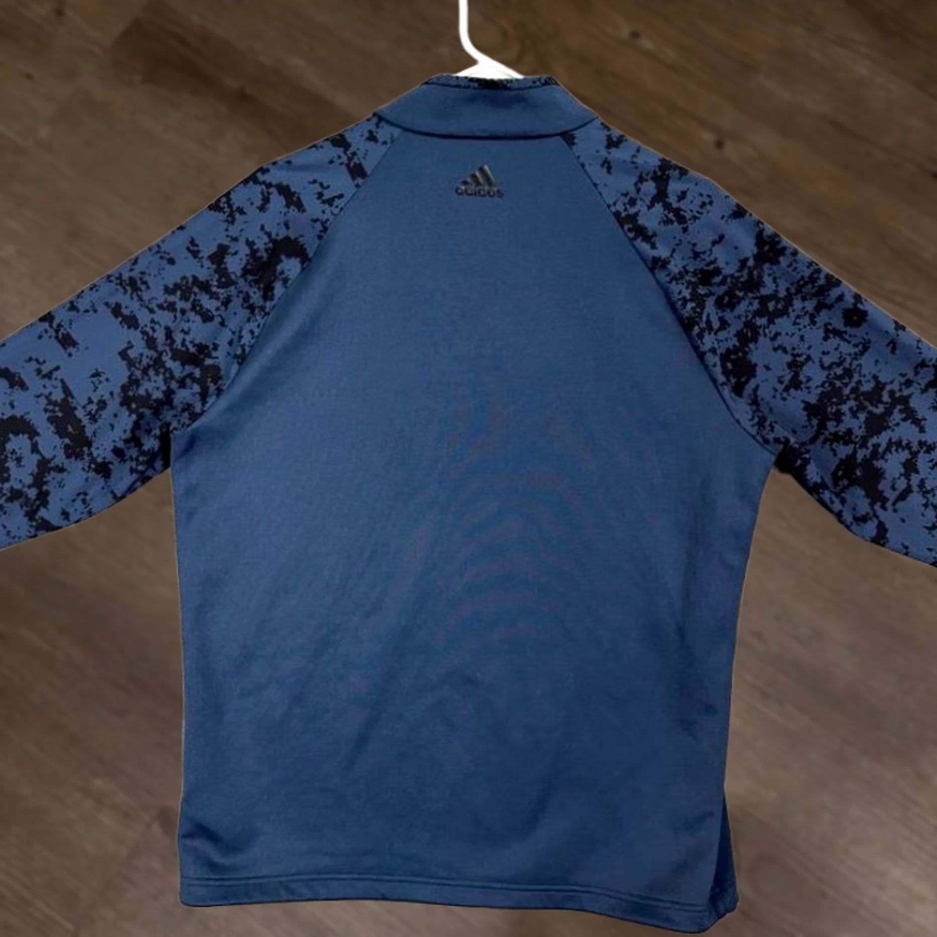Adidas Adidas Pullover Shirt Adult Medium Blue Colorblock Quarter Snap Activewear Mens Size US M / EU 48-50 / 2 - 1 Thumbnail