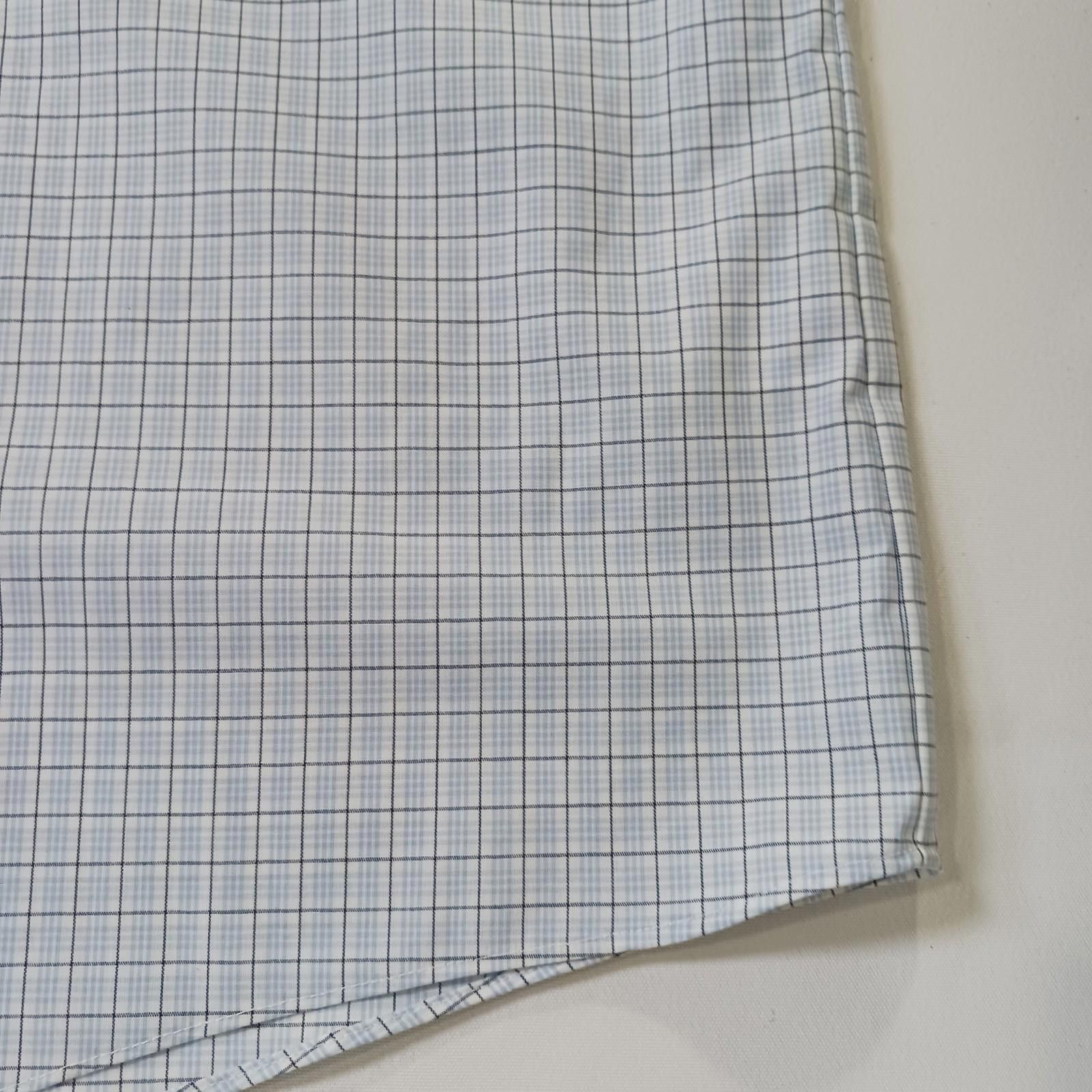 Stafford Stafford RN#93677 Mens White Plaid Shirt Sz Big 19 (36-37) Size US M / EU 48-50 / 2 - 5 Thumbnail
