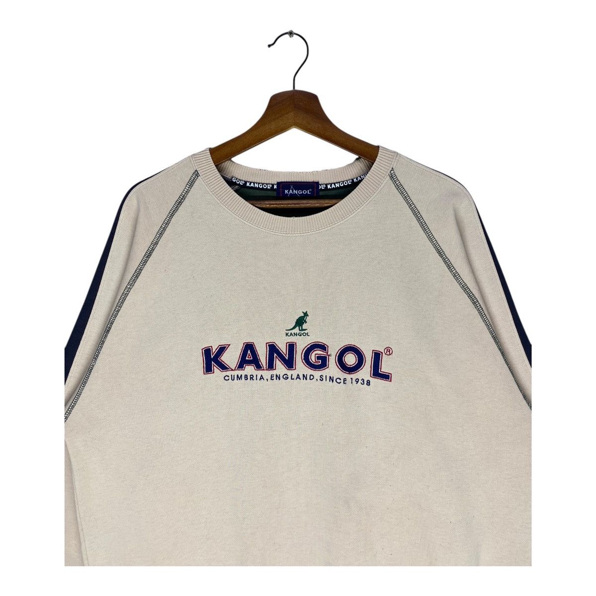 Kangol Vintage Kangol Sweatshirt Spellout Embroidery Jumper Size US L / EU 52-54 / 3 - 2 Thumbnail