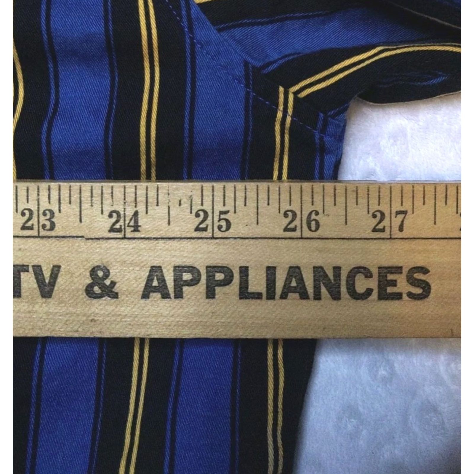 Wrangler VINTAGE Wrangler Shirt Mens 2XL Blue Striped Pearl Snap Button-Up Cowboy Shirt Size US XXL / EU 58 / 5 - 7 Thumbnail