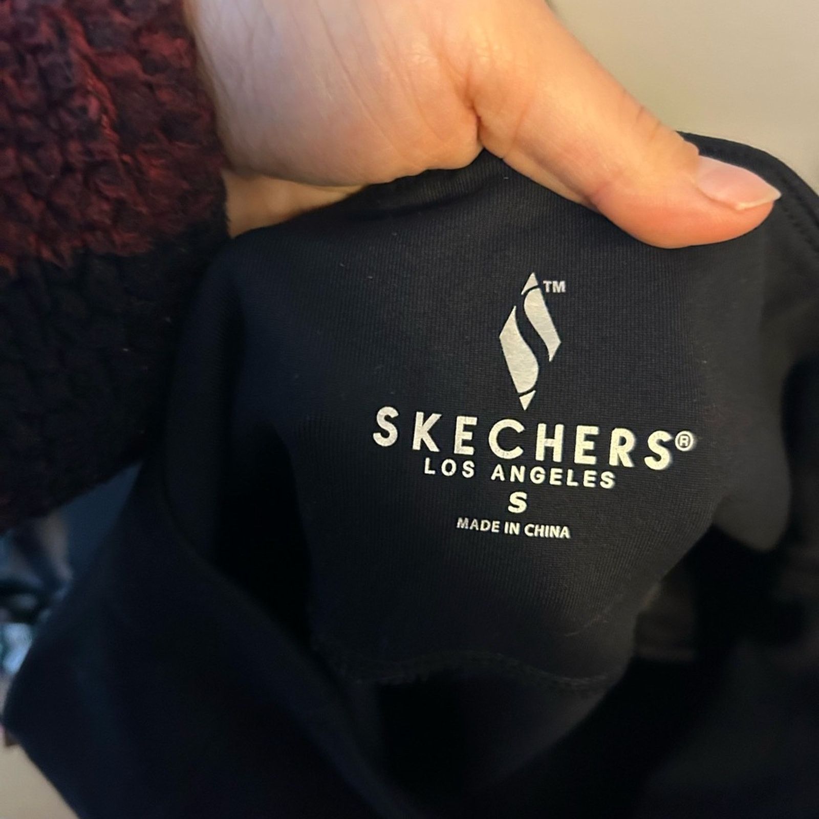 SKECHERS Skechers Black High-Waisted 7/8 Pocket Leggings Size 27" / US 4 / IT 40 - 3 Thumbnail