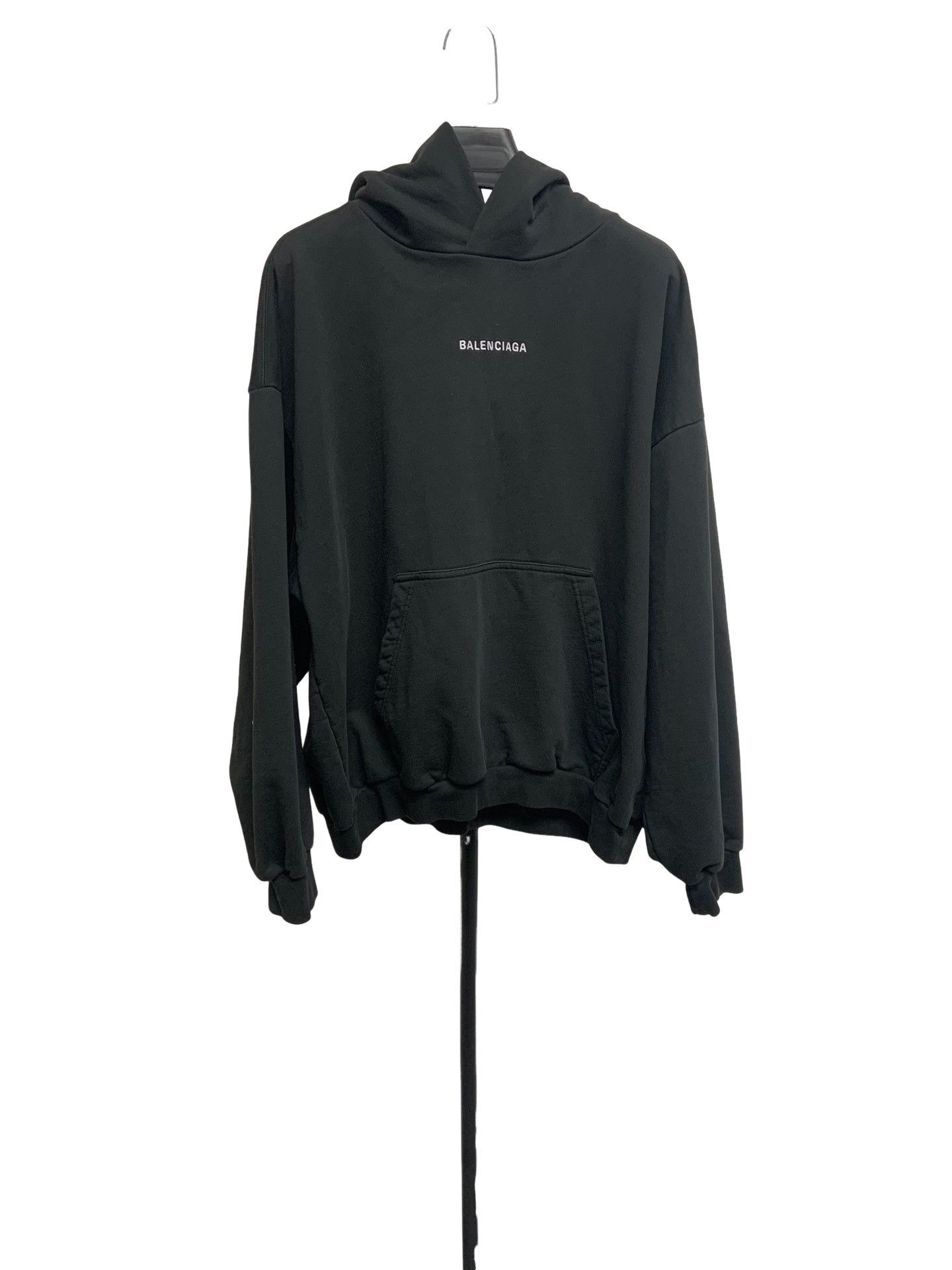 Balenciaga Balenciaga Back Logo Print Hoodie Size L Size US L / EU 52-54 / 3 - 1 Thumbnail