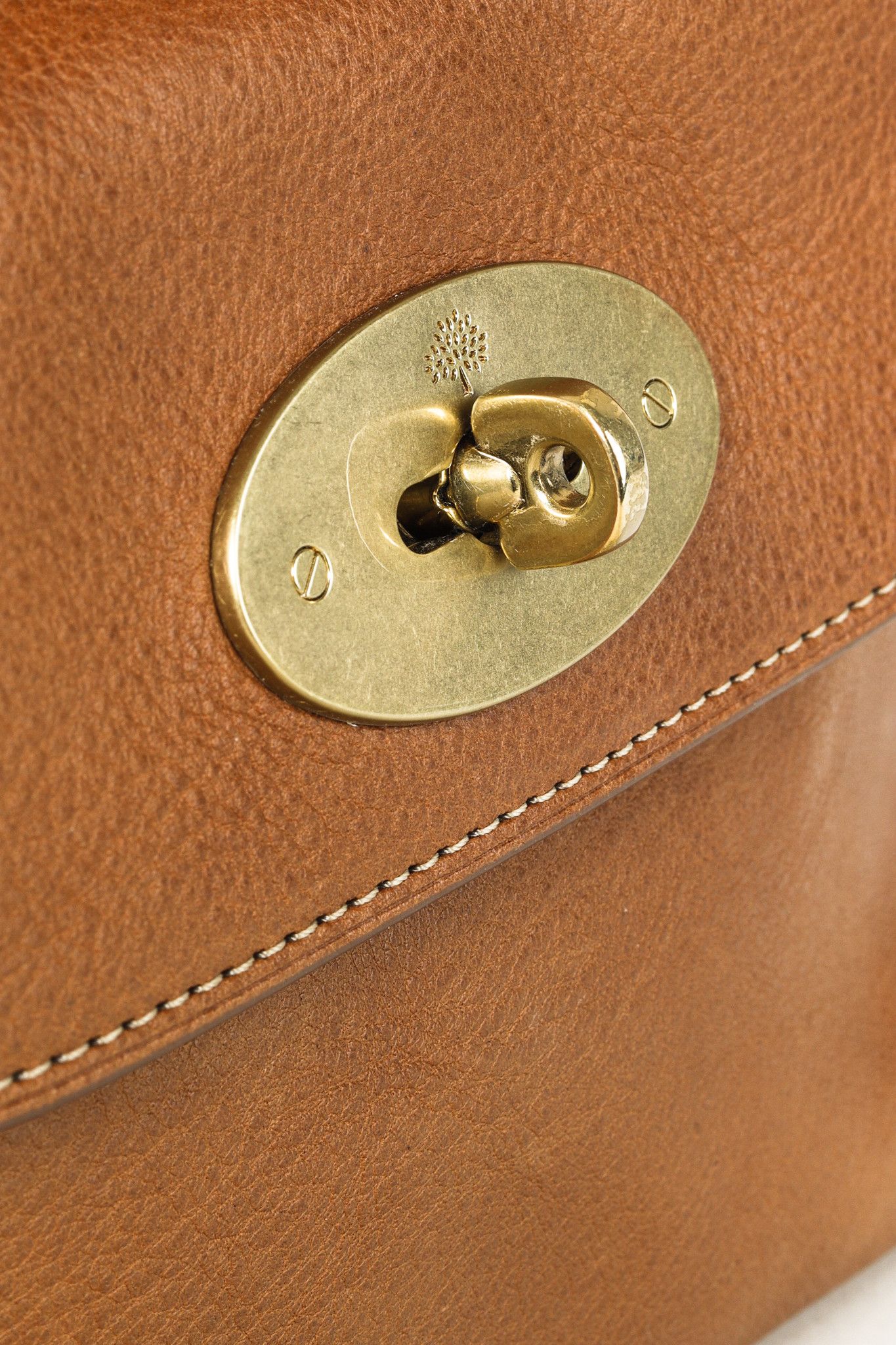 Mulberry Mulberry Darley Cosmetic Pouch Brown Oak Small Classic Grain Size ONE SIZE - 8 Thumbnail