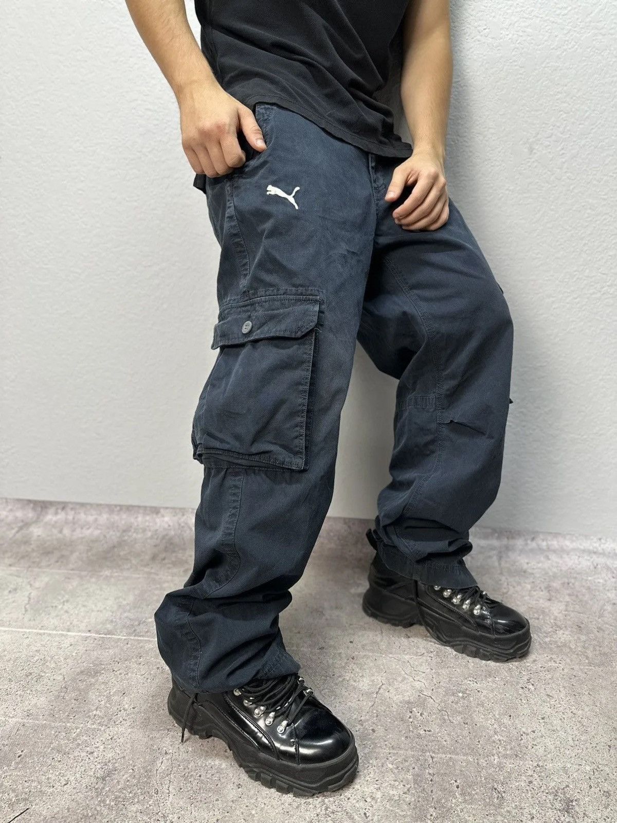 Puma × Vintage Vintage pants Puma cargo baggy streetstyle faded sk8 y2k Size US 32 / EU 48 - 1 Thumbnail