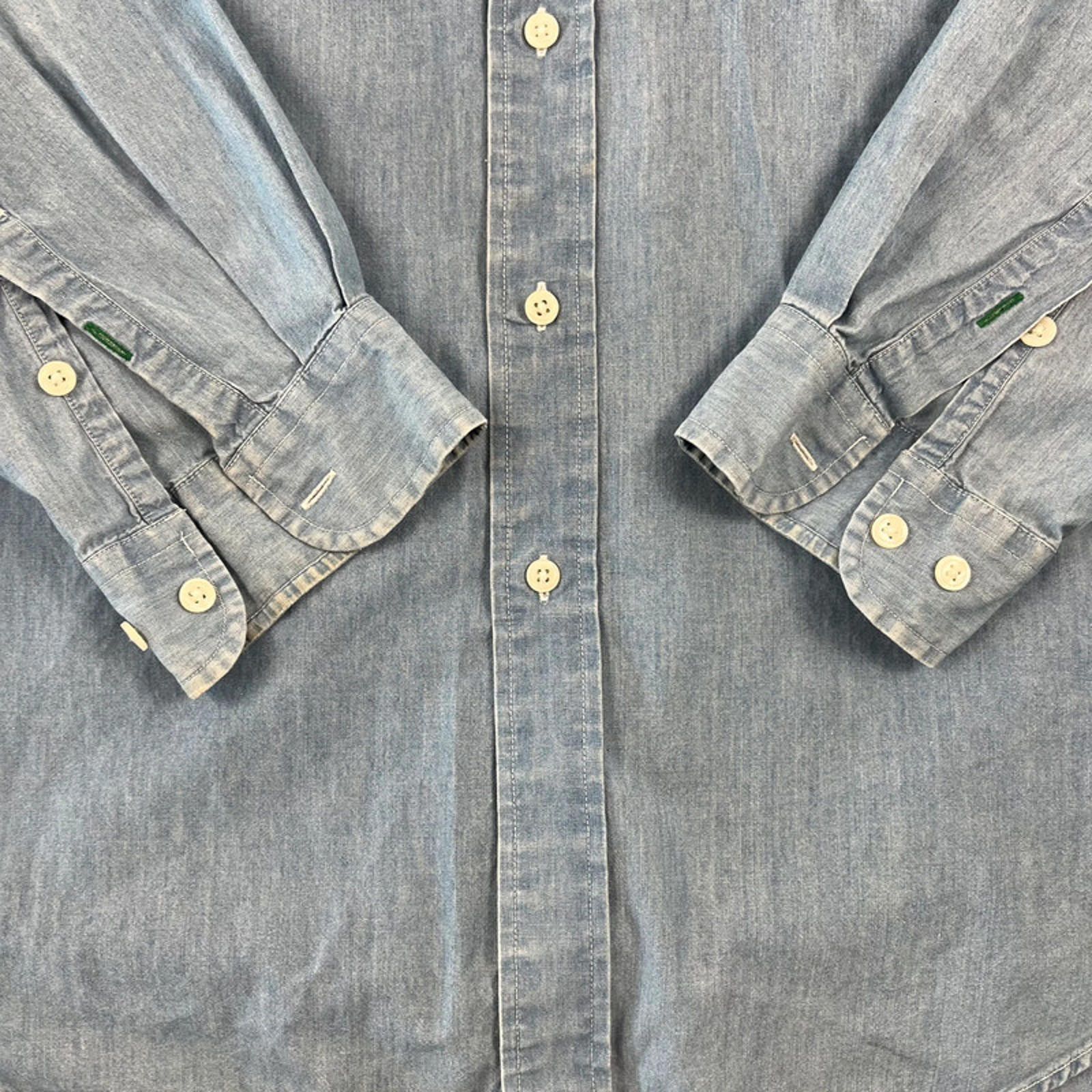 Tommy Hilfiger Vintage Tommy Hilfiger Shirt XL Light Blue Size US XL / EU 56 / 4 - 4 Thumbnail