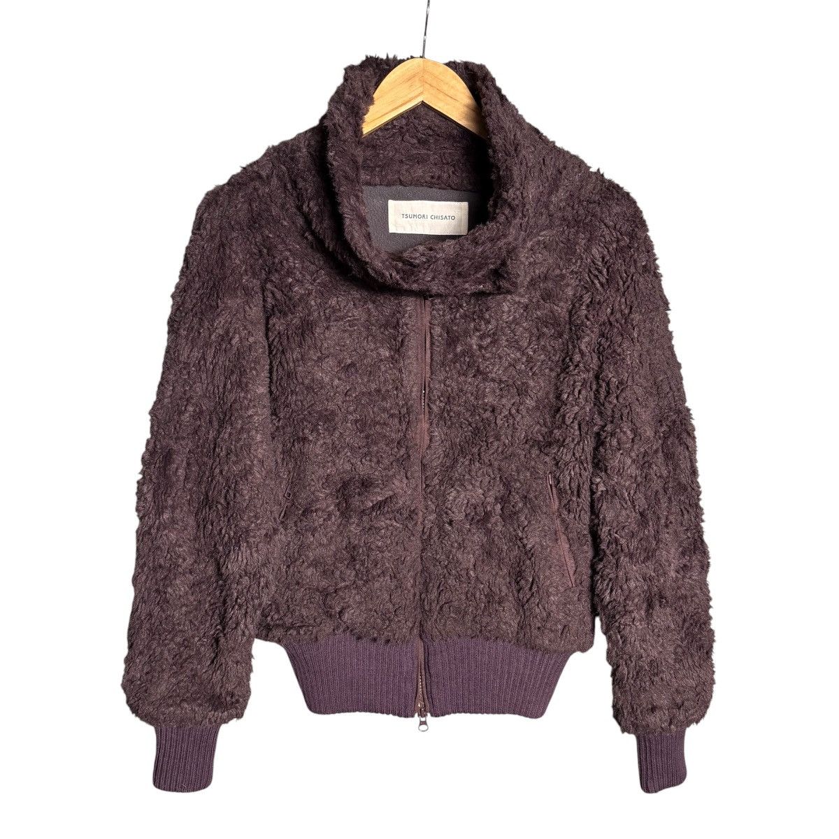 Issey Miyake Tsumori Chisato Issey Miyake Brown Fur Bomber Jacket Size US M / EU 48-50 / 2 - 1 Thumbnail