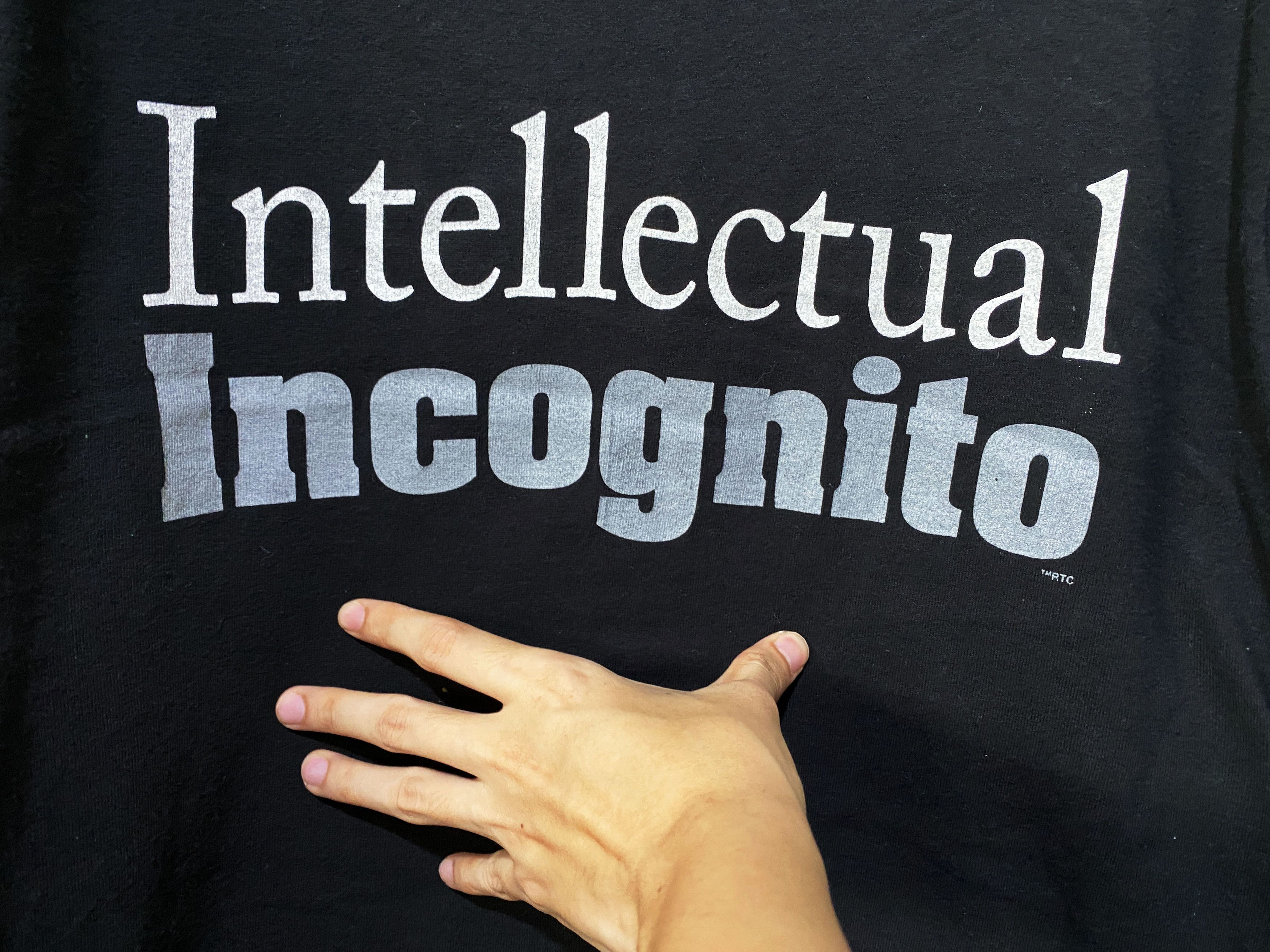 Vintage Vintage 90s Intellectual Incognito Shirt Size US L / EU 52-54 / 3 - 2 Thumbnail