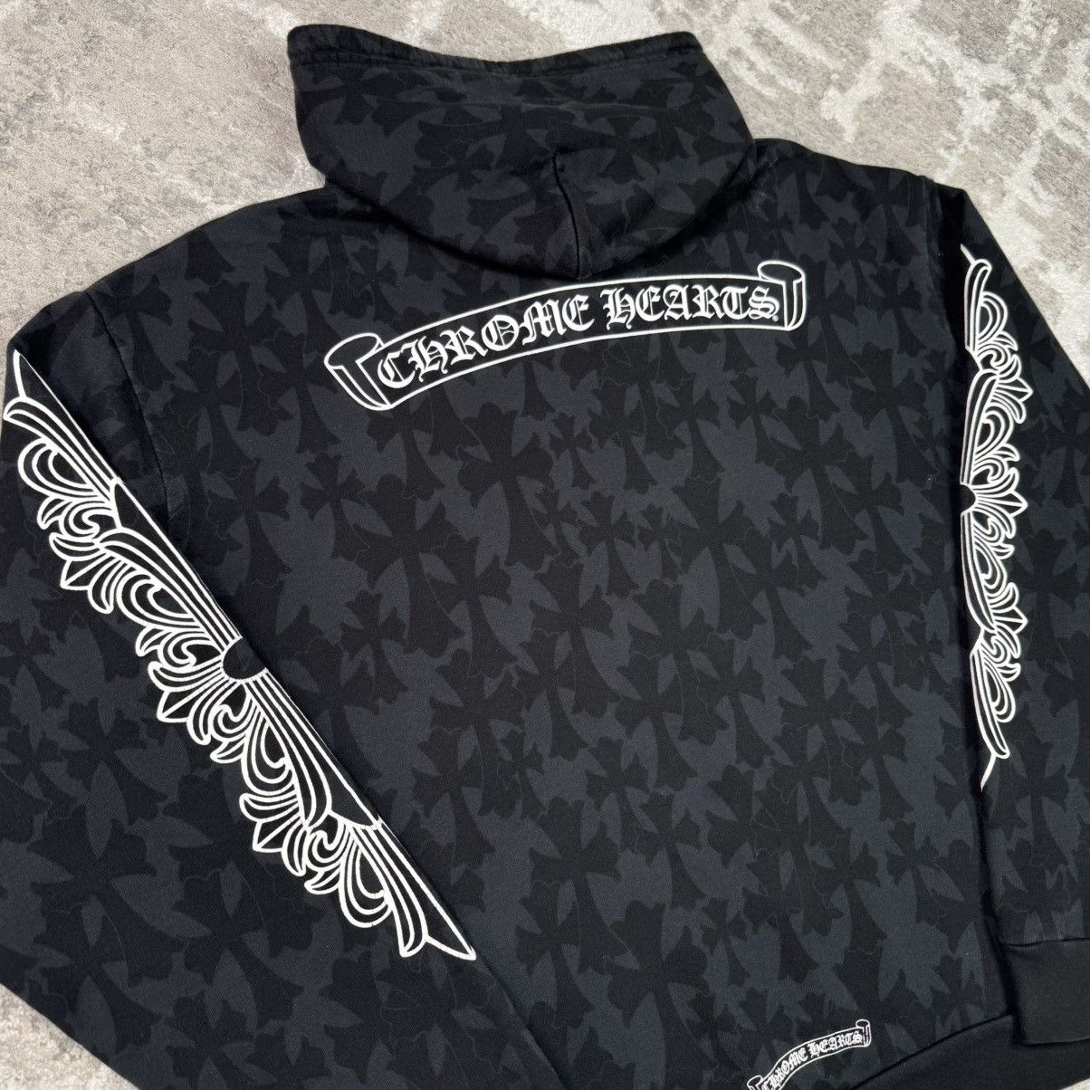 Chrome Hearts Cemetery monogram scroll zip up hoodie Size US L / EU 52-54 / 3 - 12 Thumbnail