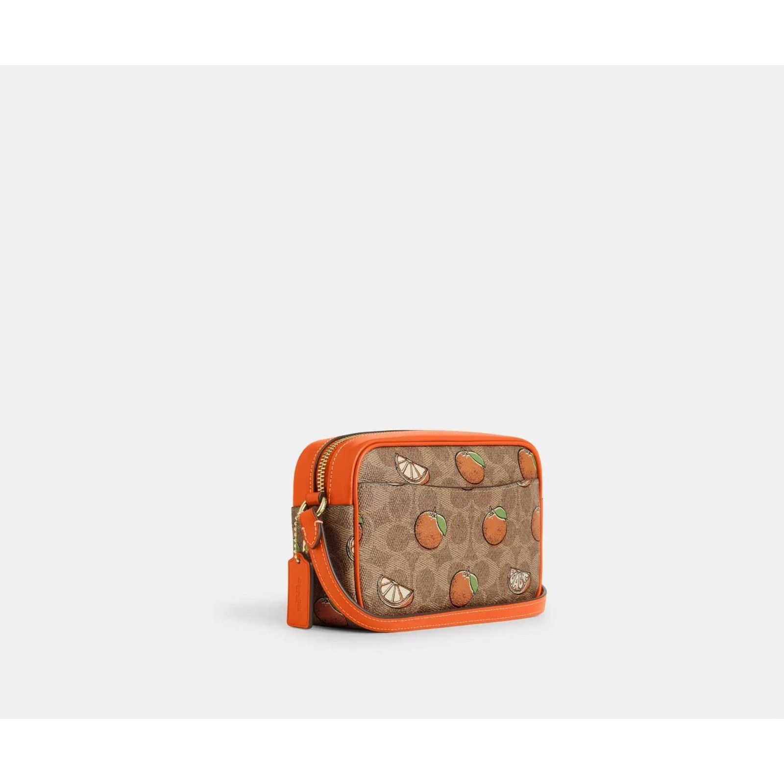 Coach Coach CBA81 Mini Jamie Camera Bag Signature Orange Print Size ONE SIZE - 7 Thumbnail