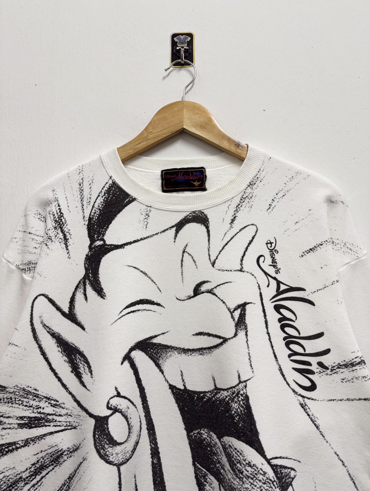 Cartoon Network Vintage 90's Disney Aladdin - Genie Huge Print Crewneck Size US M / EU 48-50 / 2 - 3 Thumbnail