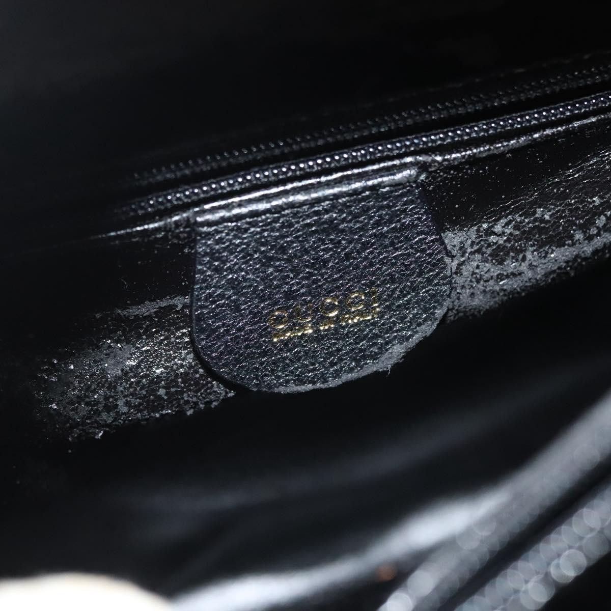 Gucci GUCCI Bamboo Hand Bag Leather Black Gold 002 2122 002 2122 Size ONE SIZE - 15 Thumbnail