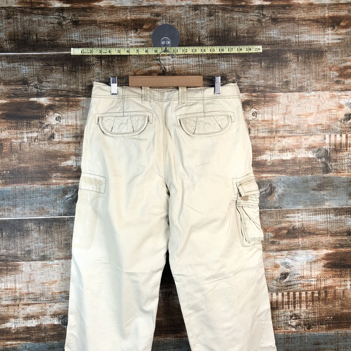 Arizona Jean Co. DL AriZona Jeanco. White Cargo Multipocket Pants #C641 Size US 31 - 15 Thumbnail