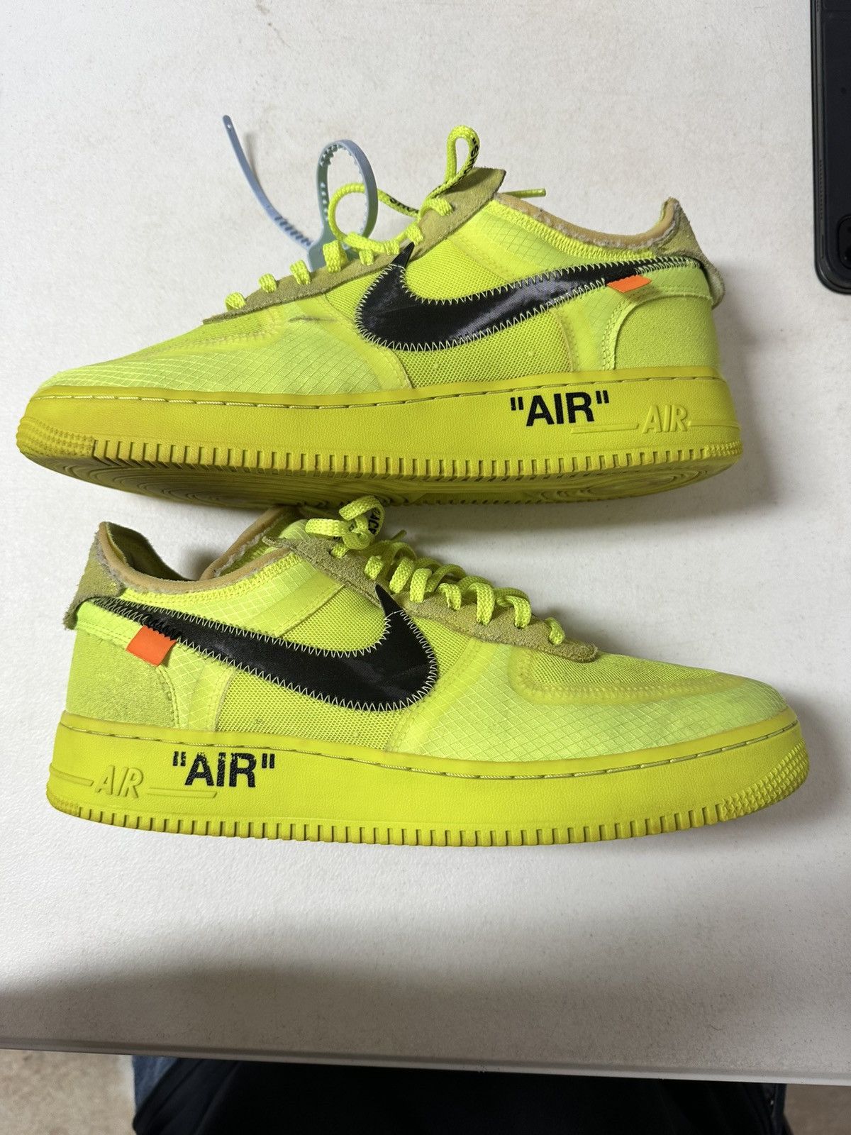 Nike × Off-White Nike airforce one offwhite volt Size US 10.5 / EU 43-44 - 1 Thumbnail
