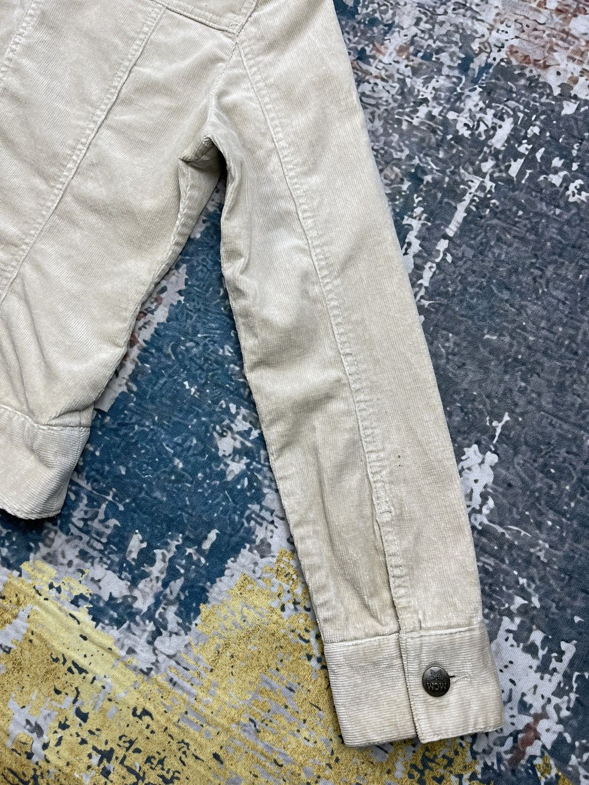 MCM MCM Fur Collar Monogram Button Corduroy Denim Jacket Size M / US 6-8 / IT 42-44 - 8 Thumbnail