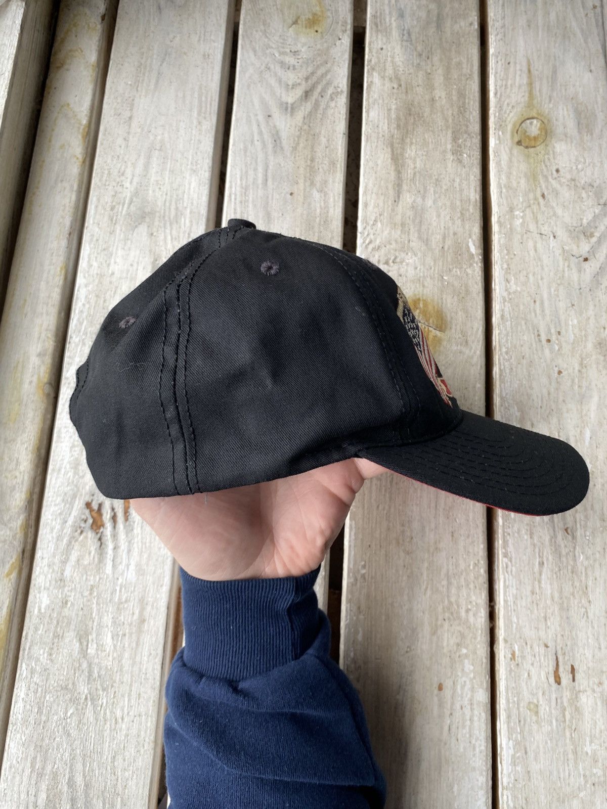 Japanese Brand × Vintage Vintage 90s Y2K Made in USA Flag Cap Hat Size ONE SIZE - 4 Thumbnail