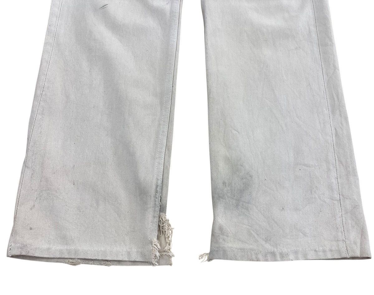 Levi's Levi’s Washed White Straight Wide Leg Jeans Size US 30 / EU 46 - 5 Thumbnail