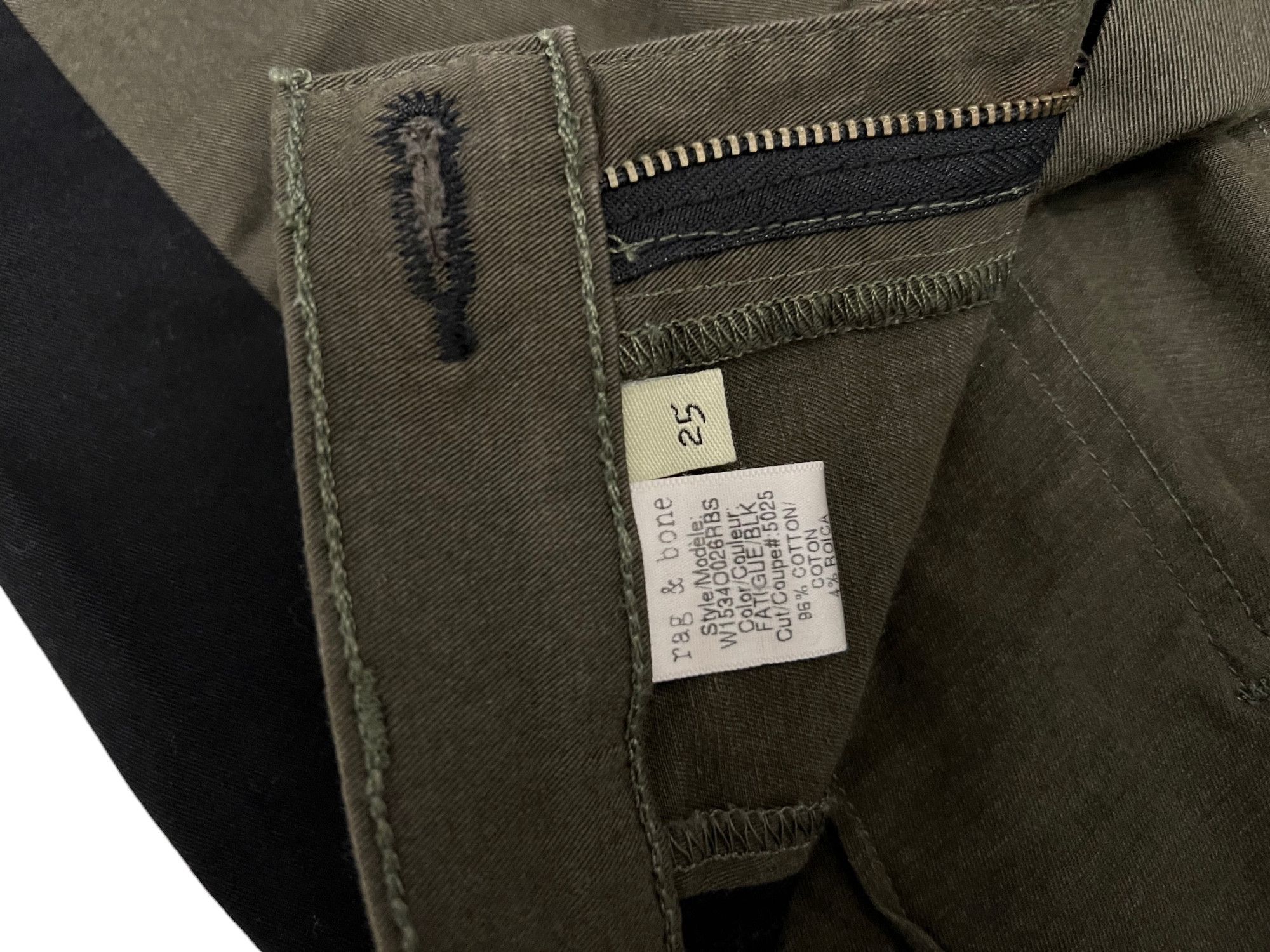 Rag & Bone Rag & Bone Store Exclusive Olive Green Skinny Jean Size 25" / US 0 / IT 36 - 5 Thumbnail
