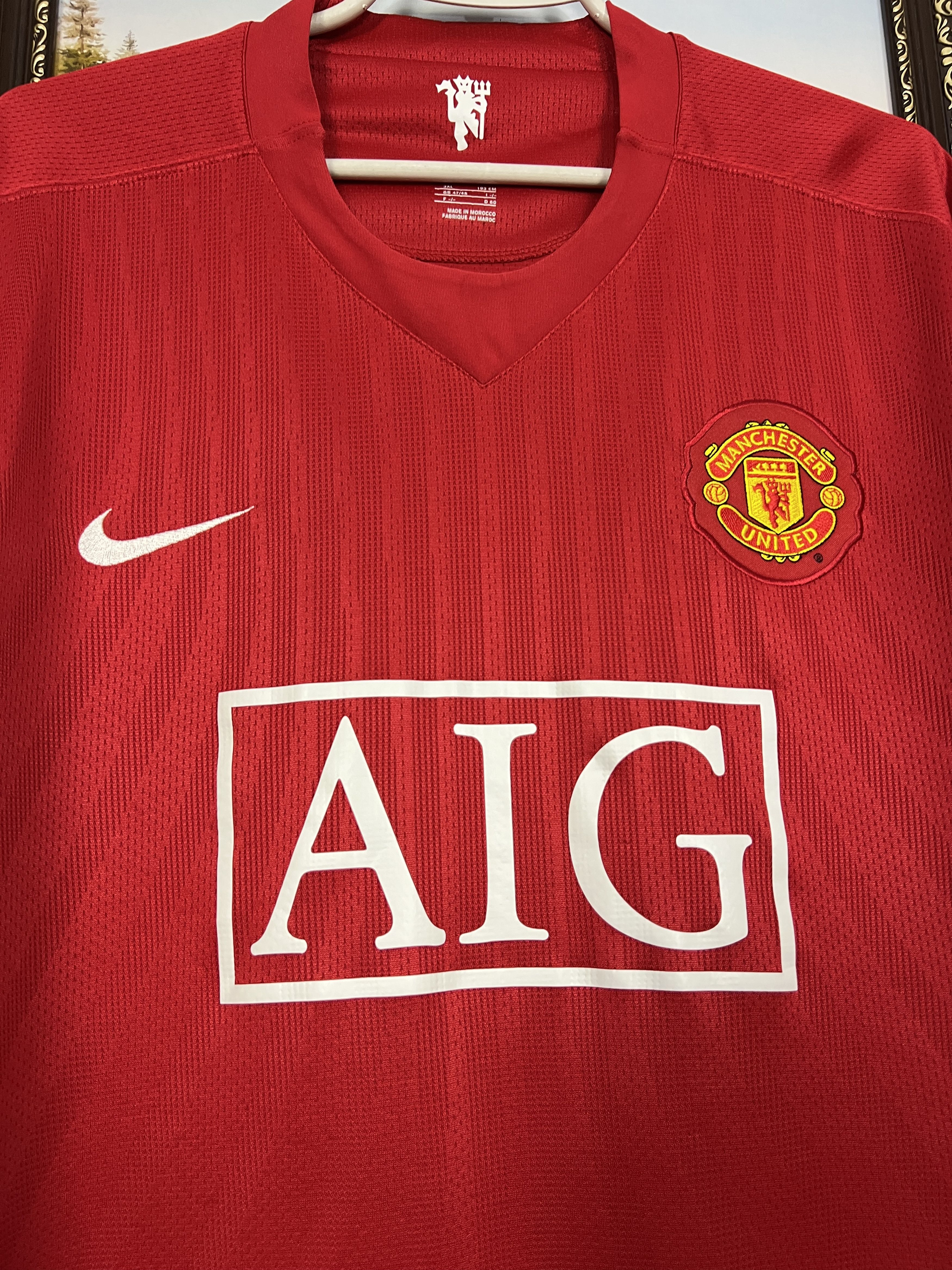 Nike Manchester United football shirt Soccer Jersey Trikot Sz 3XL Size US XXL / EU 58 / 5 - 3 Thumbnail