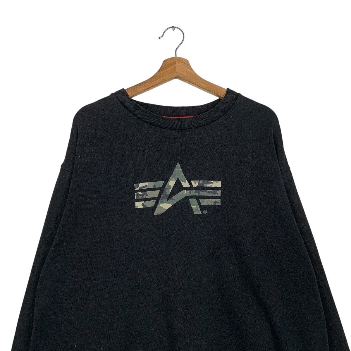 Alpha Industries Alpha Industries Big Logo Crewneck Sweatshirt Size US XL / EU 56 / 4 - 2 Thumbnail