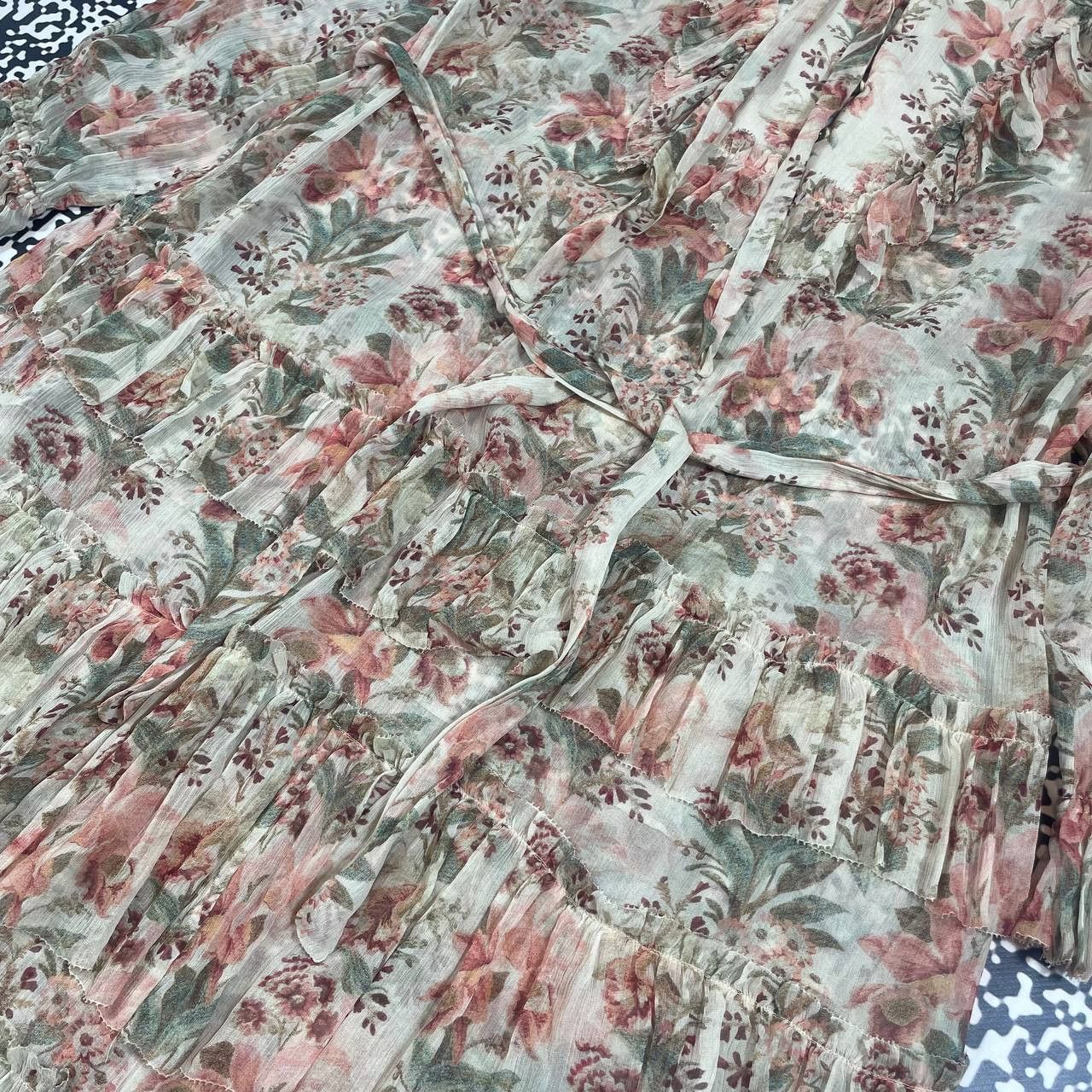 Zimmermann ZIMMERMANN Silk Frolal Maxi Dress Luxury Y2K Style Size L / US 10 / IT 46 - 10 Thumbnail