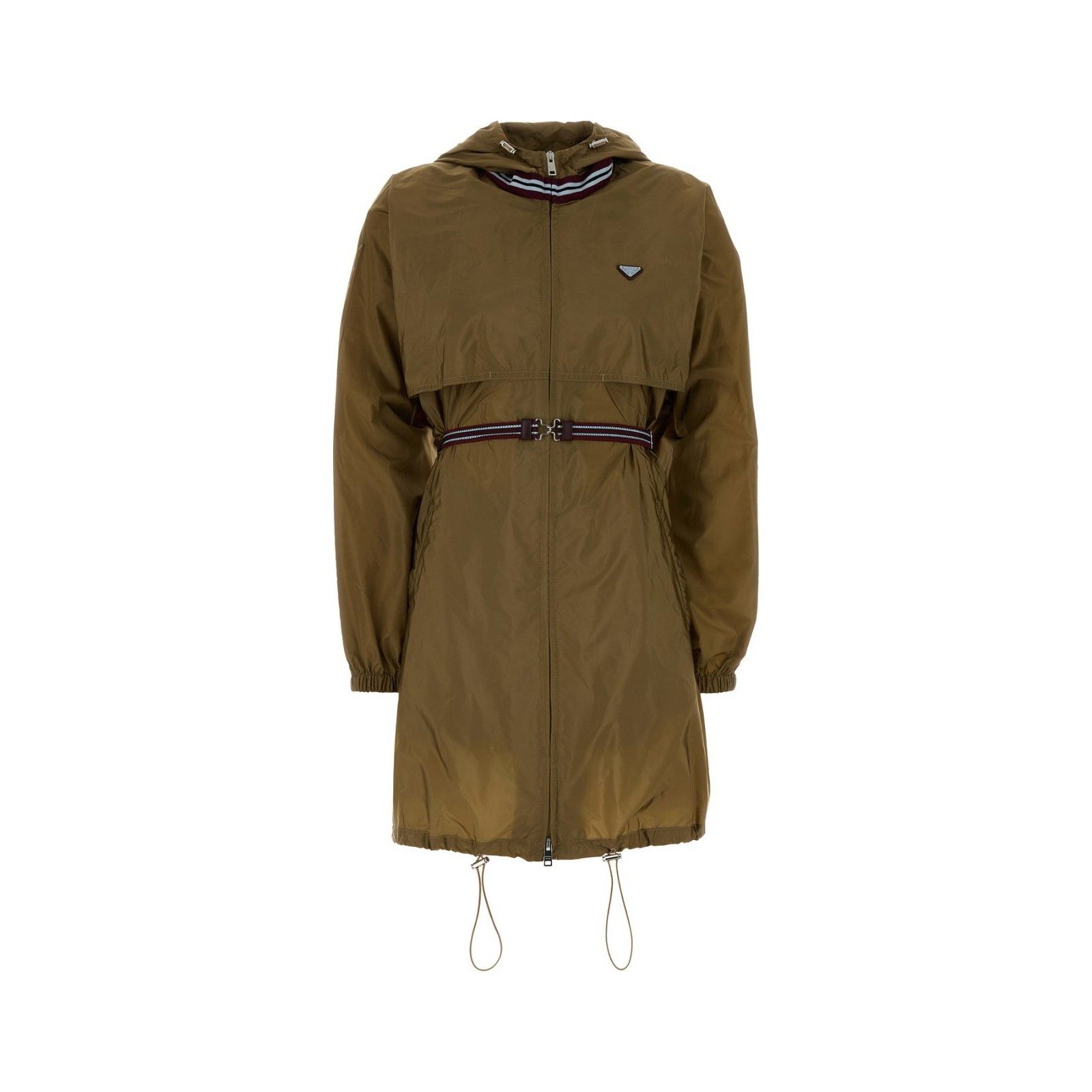 PRADA Army Green Re-Nylon Raincoat New & Authentic (Women's