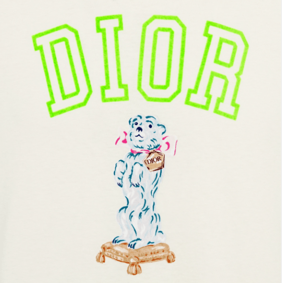Dior o1w1db10525 483J63 Relaxed-Fit Bobby T-Shirt in White Size US L / EU 52-54 / 3 - 3 Thumbnail