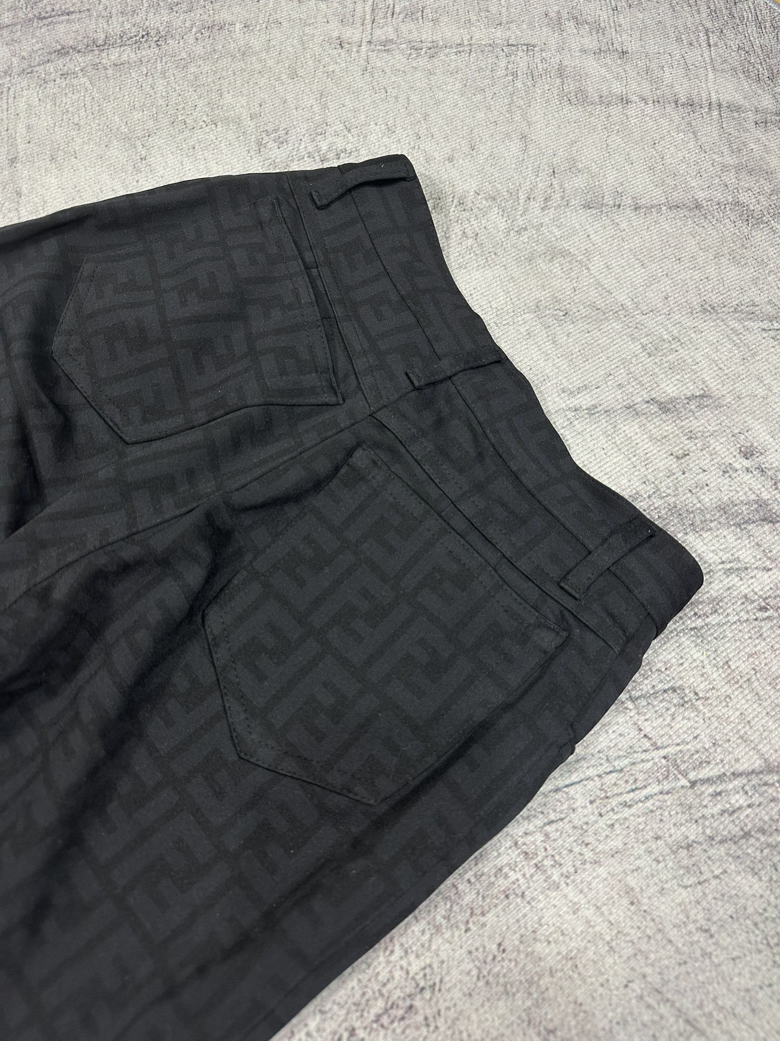 Fendi Fendi Pants Vintage Zucca FF Monogram Logo Black Size 28" / US 6 / IT 42 - 16 Thumbnail