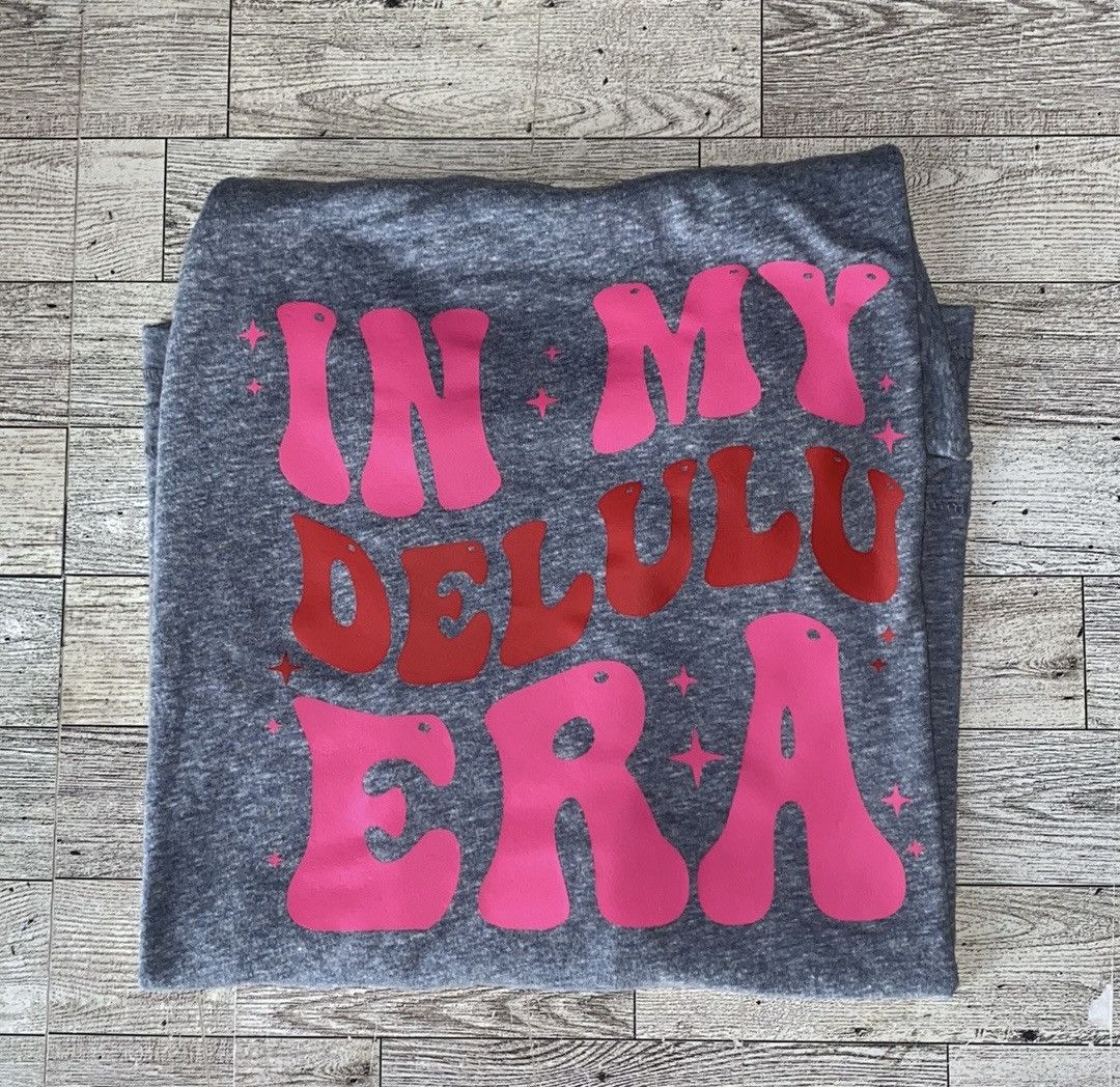 Artisan Outfitters “In My Delulu Era”, Custom, Upcycled, Long Sleeve Tee Size L / US 10 / IT 46 - 4 Thumbnail
