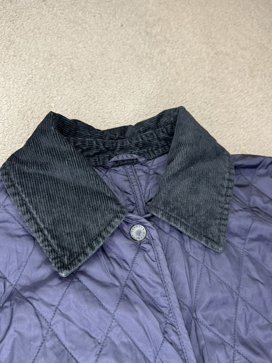 Vintage Barbour Quilted Navy Blue Jacket ysl burberry ralph lauren Size M / US 6-8 / IT 42-44 - 3 Thumbnail