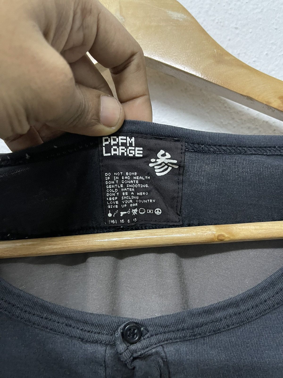 PPFM 2000s PPFM DOUBLE LAYER NECK “MONACH UNTIL 1970” LONG SLEEVE Size US L / EU 52-54 / 3 - 9 Thumbnail