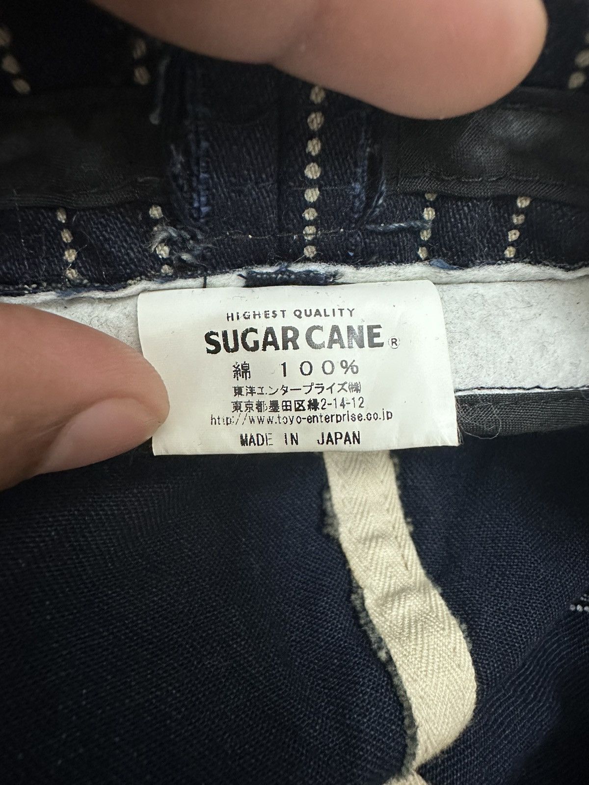 Sugar Cane × Toyo Enterprises × Vintage RARE ‼️ Sugar Cane Wabash Stripe Apple Jack Cap Size ONE SIZE - 10 Thumbnail
