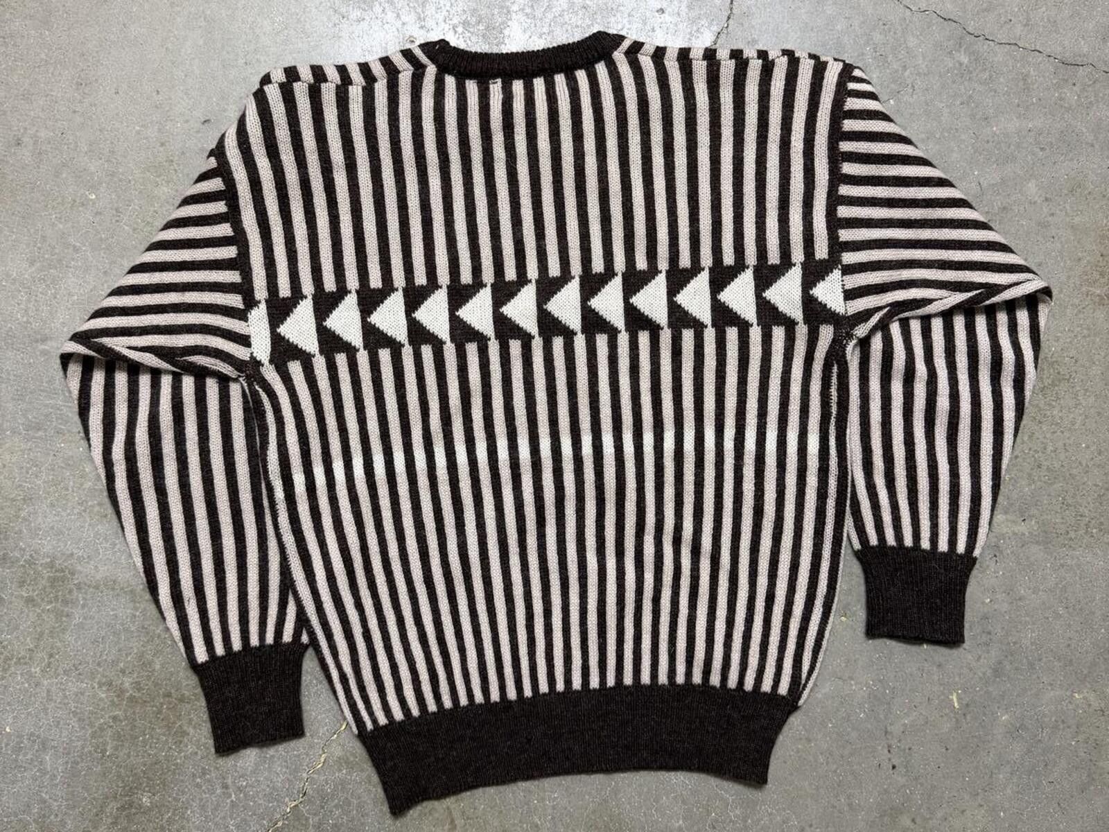 Manhattan Portage VTG Manhattan knit Geometric Sweater Size US L / EU 52-54 / 3 - 3 Thumbnail